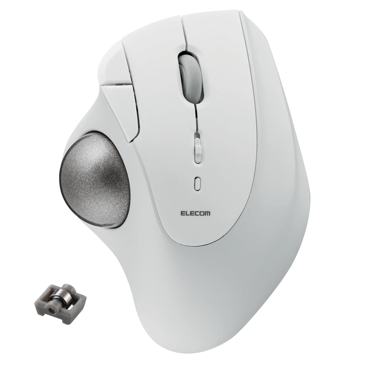 Elecom Ergonomic Comfort Design Trackball Ist Bluetooth 5.3, Super Smooth Tracking With Roller Ball Bearing, 36Mm Ball, Thumb Control, Compatible For Windows, Pc, Mac, Ipados, And Android (M It11Brwh)