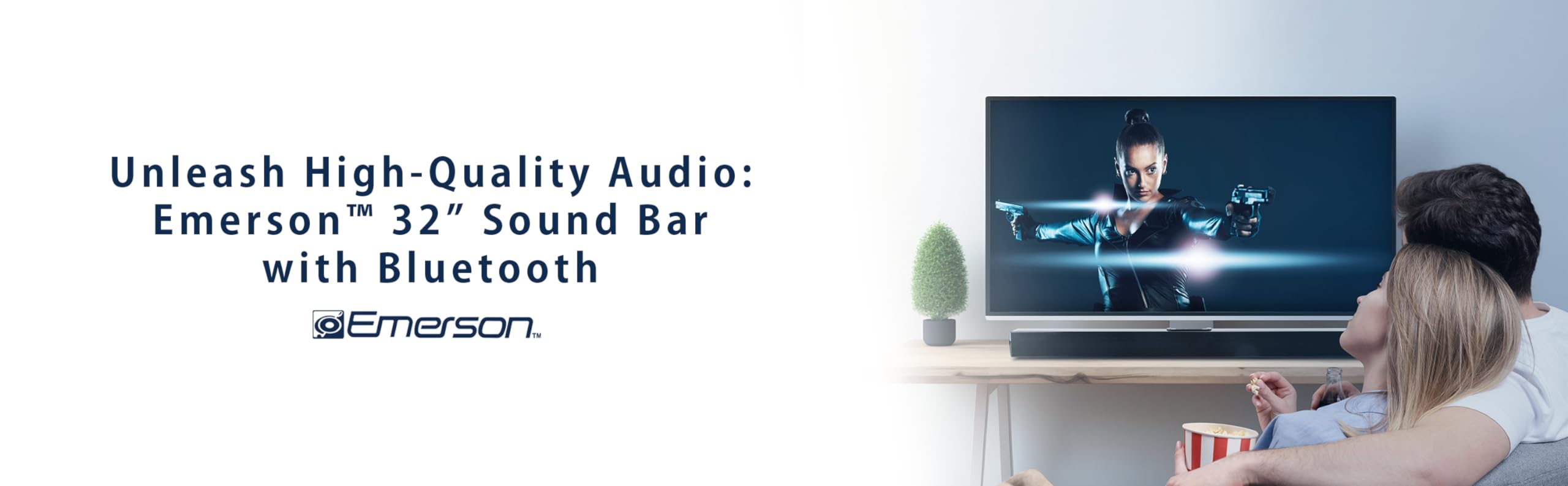 Emerson Ehs 2000 Bluetooth 2.0 Channel 32 In. Sound Bar With Remote, Black