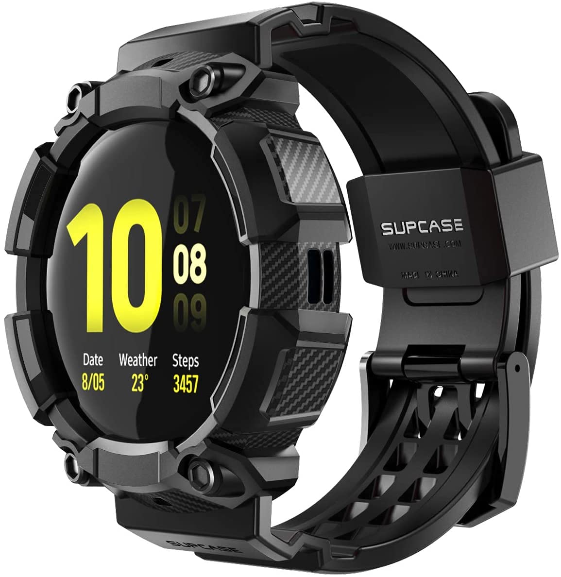 SUPCASE [Unicorn Beetle Pro] Series Case for Galaxy Watch Active 2, Rugged Protective Case with Strap Bands for Galaxy Watch Act