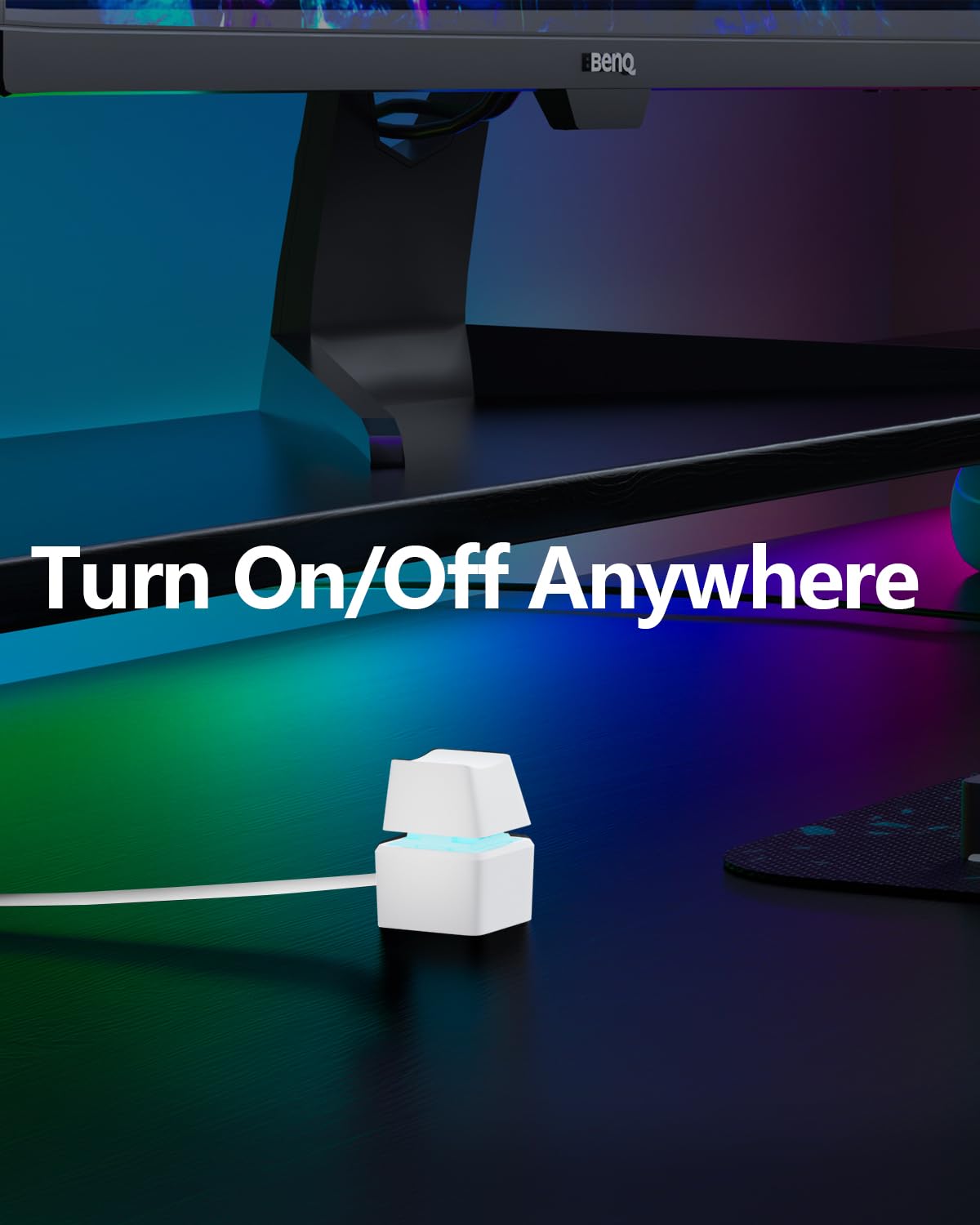 Oddtone Pc Switch Button, Desktop Computer Power Switch, Power Supply Control Adapter Cable 65 Inch External Pc Power Button Pc