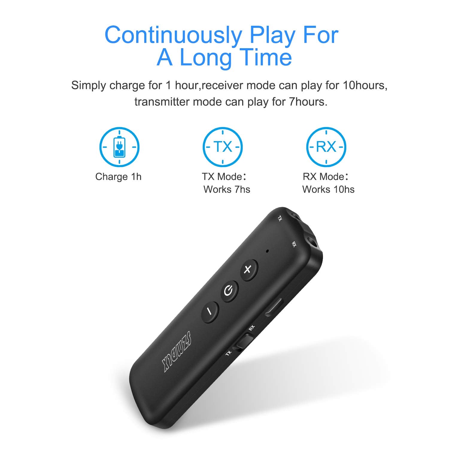 Szmdlx Bluetooth Transmitter Receiver For Tv, Bluetooth 5.0 Transmitter 3 In 1, Portable Wireless Adapter, Bluetooth Audio Adapt