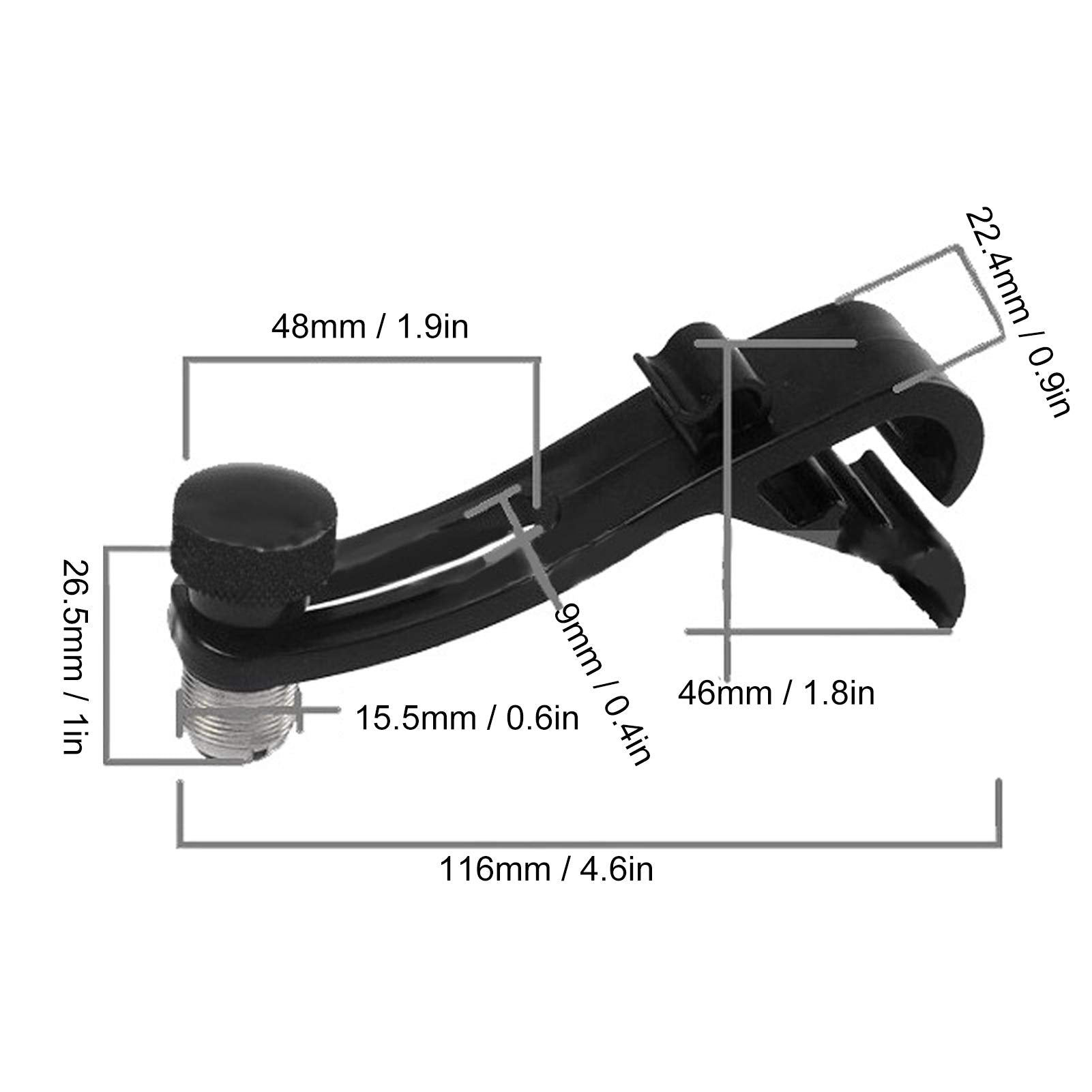 4Pcs Drum Microphone Clip Microphone Securing Clips Mount Holder Shockproof Musical Instrument Supplies