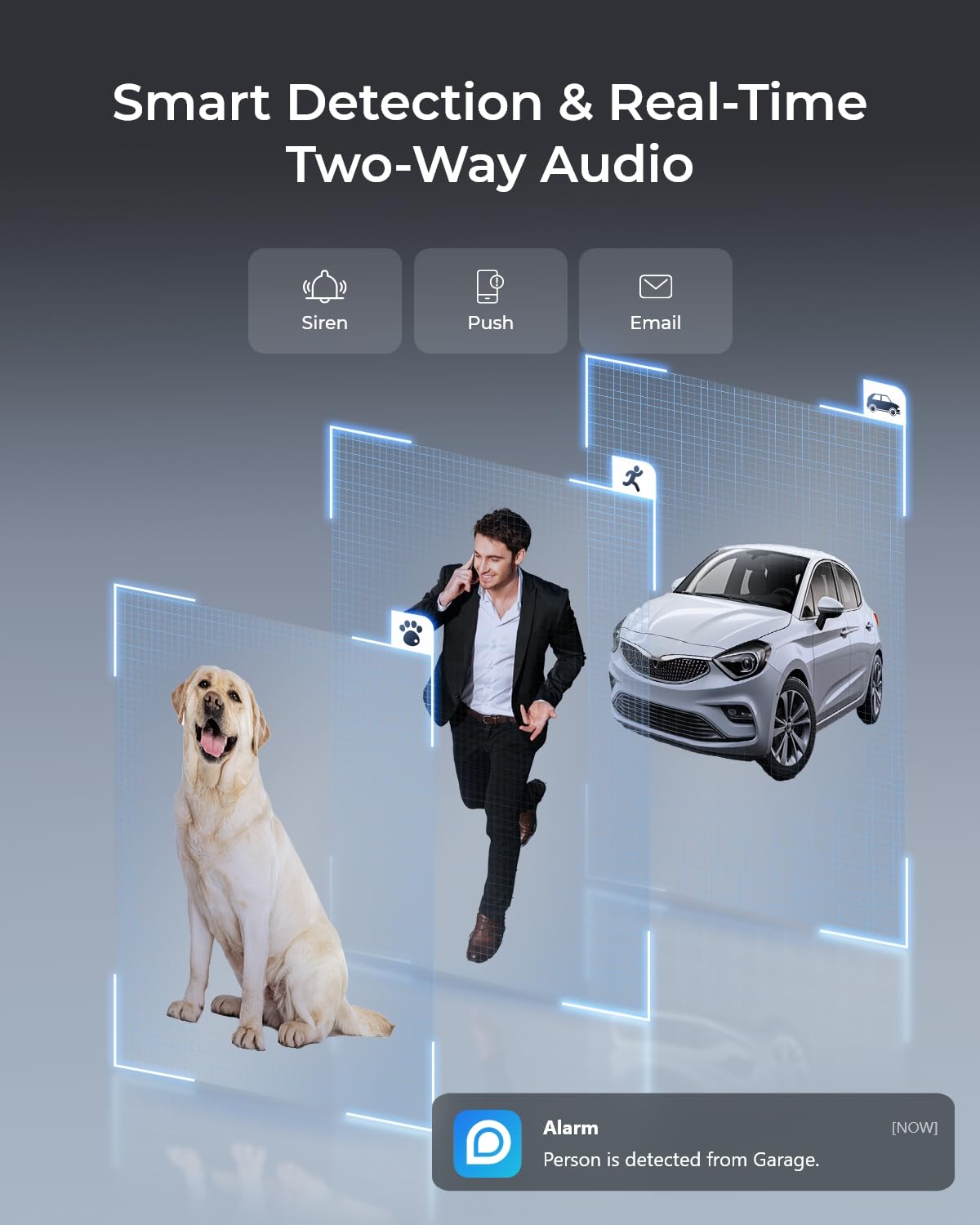 Reolink 4K/8Mp Poe Ip Security Camera, Turret Surveillance, Color Night Vision With 3000K Spotlights, Ik10 Vandal Proof, Human/Vehicle/Pet Detection, Up To 256Gb Microsd Card, Rlc 840A, No Pt Support