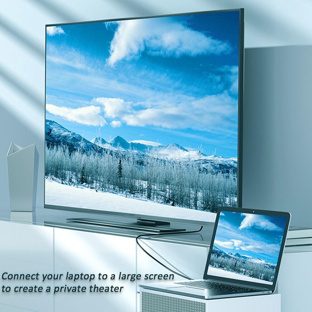 Ankky Usb C To Hdmi Cable Adapter,Usb 3.1 Type C To Hdmi 6.6Ft 4K Thunderbolt 3 Hdtv Cable Compatible With Samsung S8 S9 S10 S20