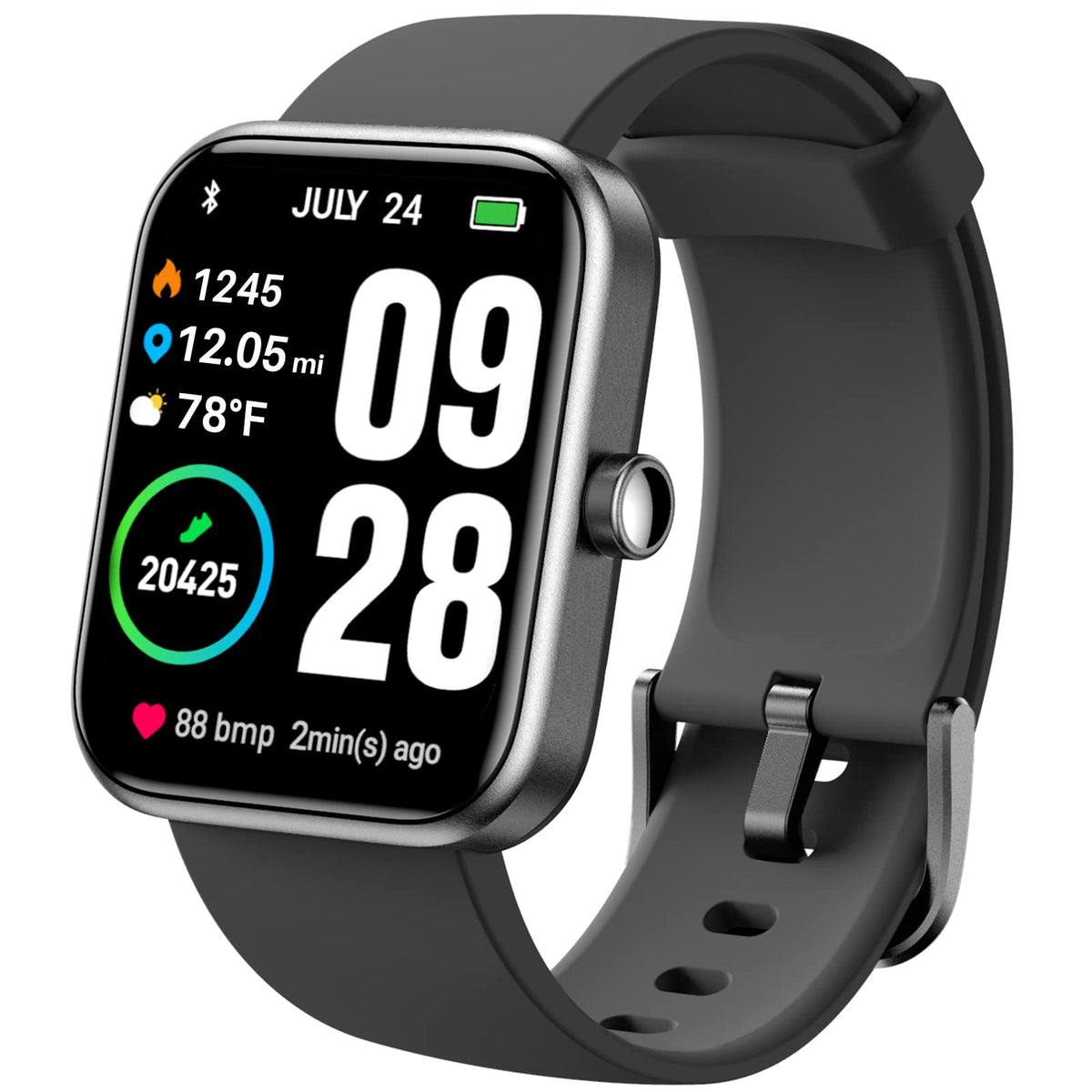Tozo S2 Smart Watch Alexa Built-In Fitness Tracker With Heart Rate And Blood Oxygen Monitor, Sleep Monitor 5Atm Waterproof 1.69-