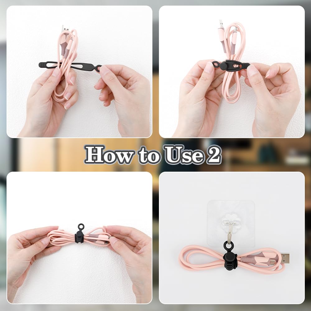 12Pcs Grey Silicone Cable Ties, Grey Cord Strap, Silicone Cable Straps, Rubber Cable Ties, Charger Computer Headphone Mouse Cord