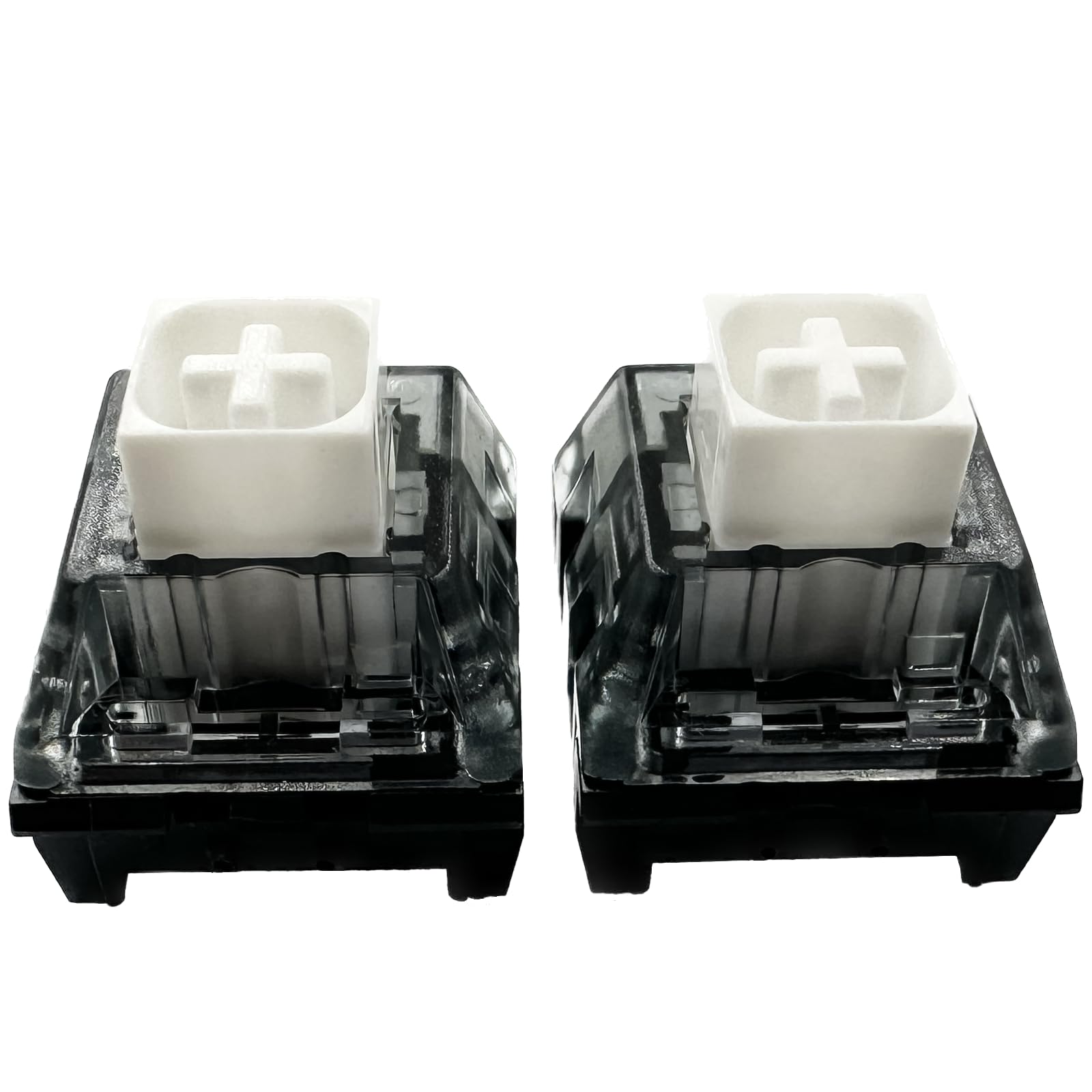 Zjmehty Upgrade Kailh Box White V2 Switches For Mechanical Keyboard,5 Pin 45Gf Clicky/Pre Lubed/Dust&Waterproof Switches(90Pcs,B