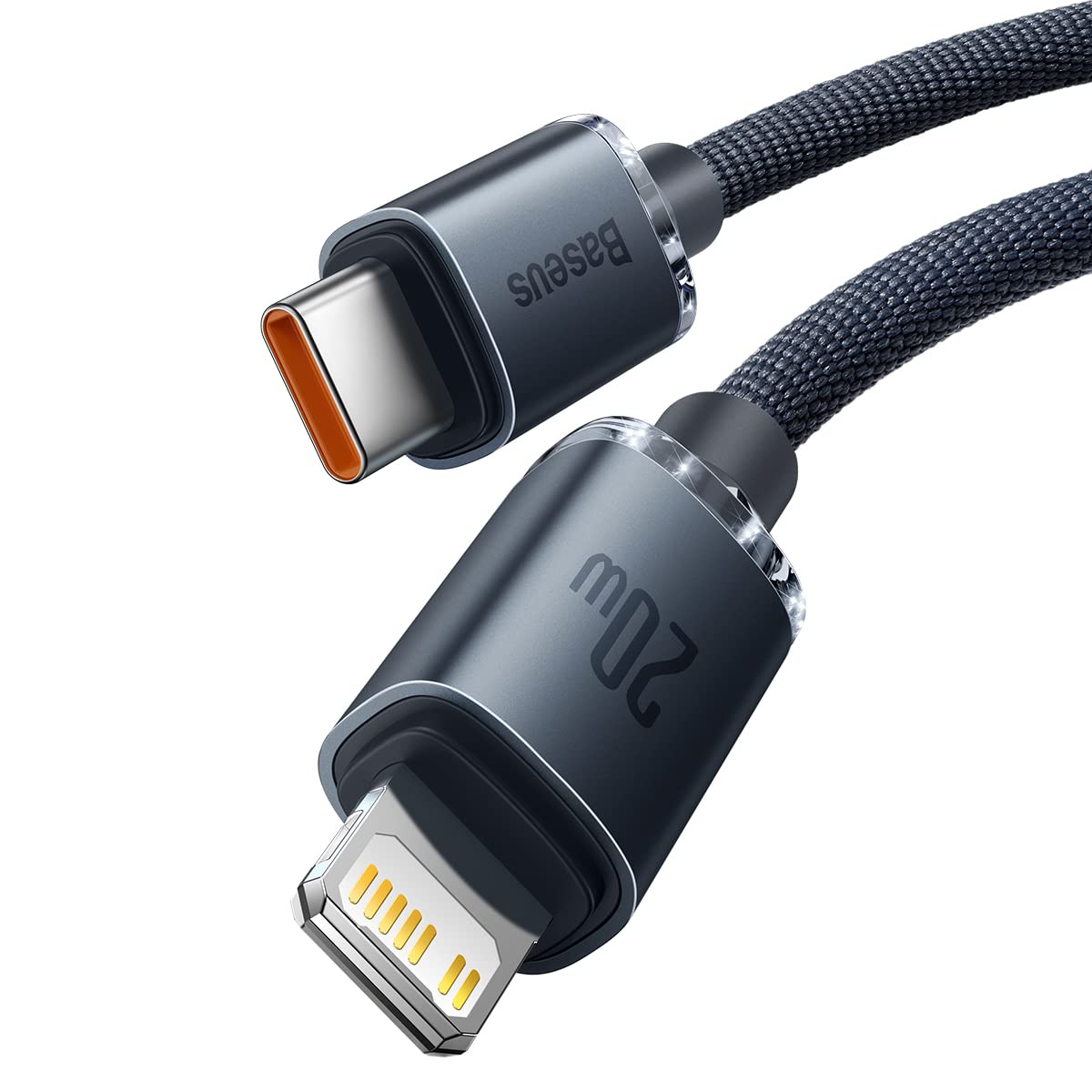 Baseus Apple 20W Rapid Charge Data Cable, 2m Nylon Cable, Black Type-C to IP 20W CAJY000301