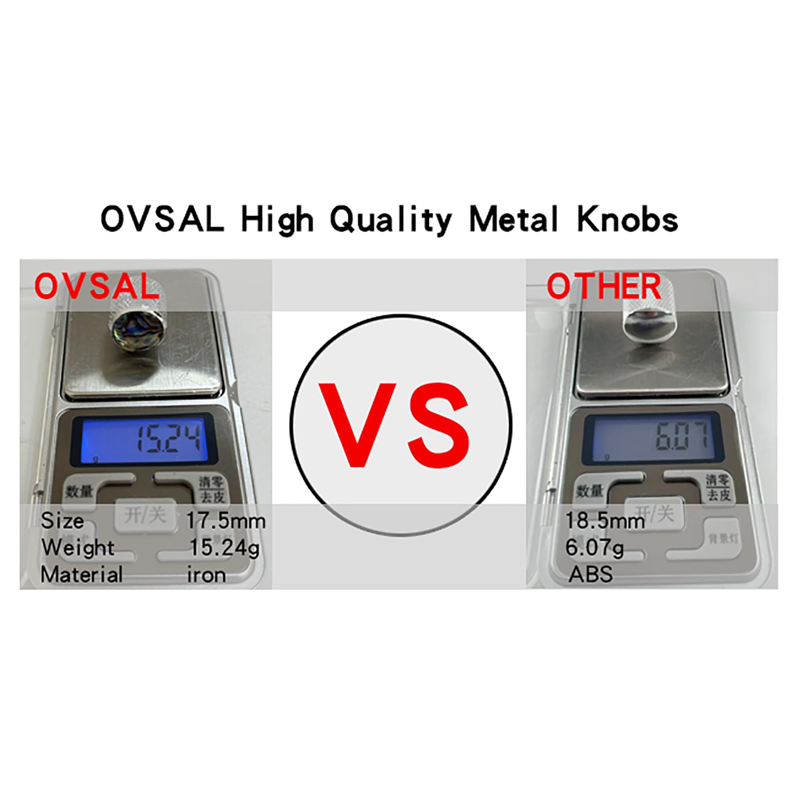 Ovsal 2Pcs Bass Guitar Knobs   Abalone Shell Dome Metal Volume Tone Knobs For Electric Guitars   Feder Strat Telecaster Jazz Gib