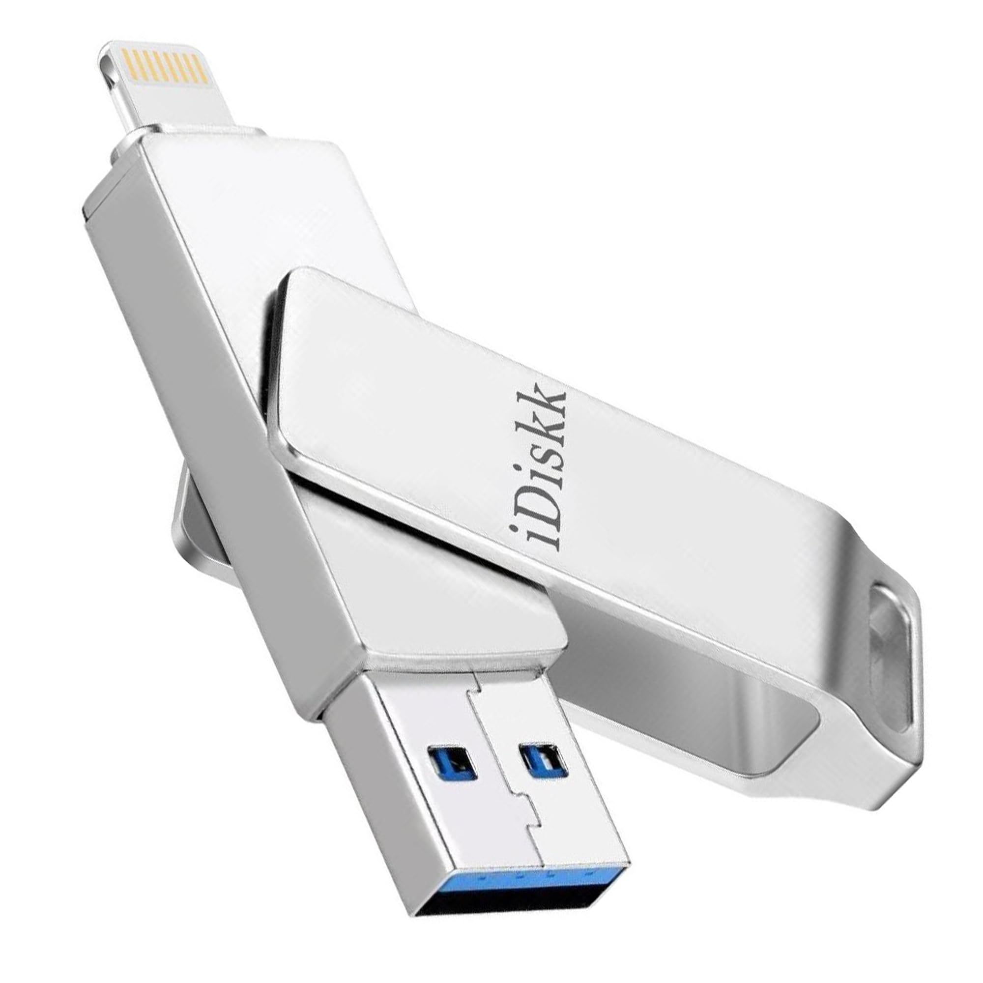 App Le Mfi Certified 128Gb Idiskk Iphone Flash Drive,For Photos And Videos,Photo Stick, Ipad Flashdrive,Iphone Usb Storage, Ipad Iphone Photo Storage Stick,For Mac,Ipad,Pc Thumb Drive Auto Backup