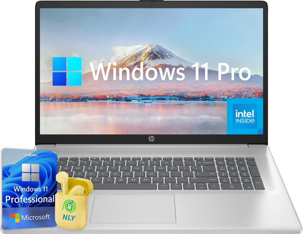 Hp 17.3'' Business Laptop Computer, Windows 11 Pro Laptop 32Gb Ram 1Tb Ssd, Intel Core I3-1215U 6-Core Processor, Fhd Ips Led Di