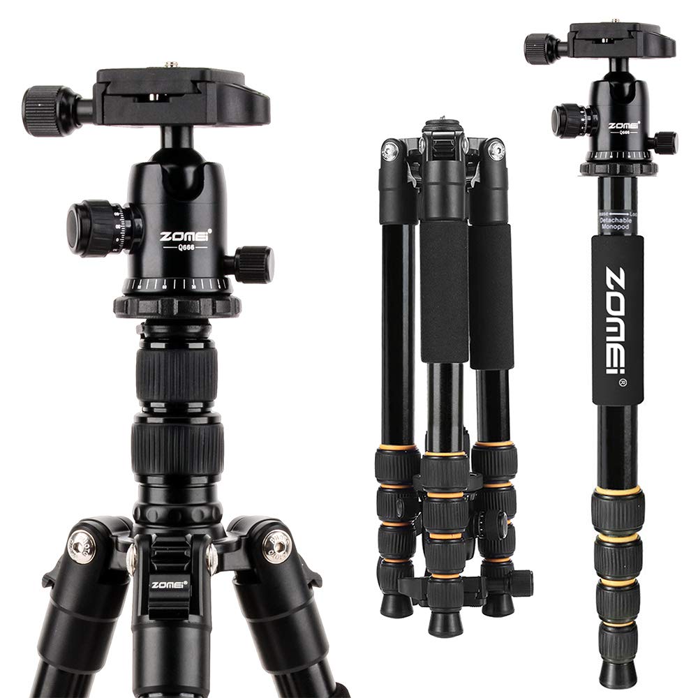 Zomei Aluminum Portable Tripod With Ball Head Heavy Duty Lightweight Professional Compact Travel For Nikon Canon Sony All Dslr A