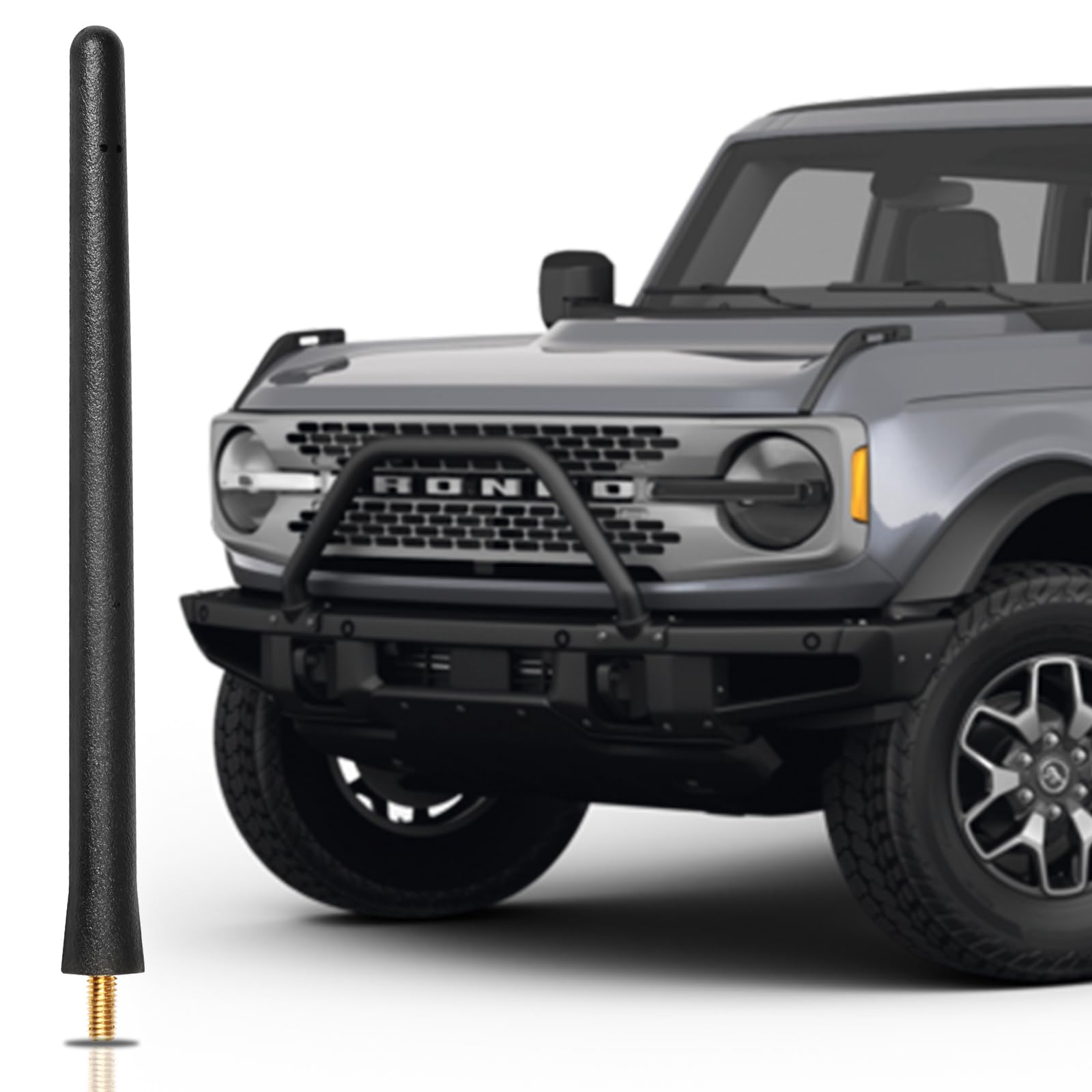 6 3/4 Short Antenna For Ford Bronco 2021 2024 Stubby Antenna Replacement Bronco 2021 2022 2023 2024 Ford Bronco Accessories