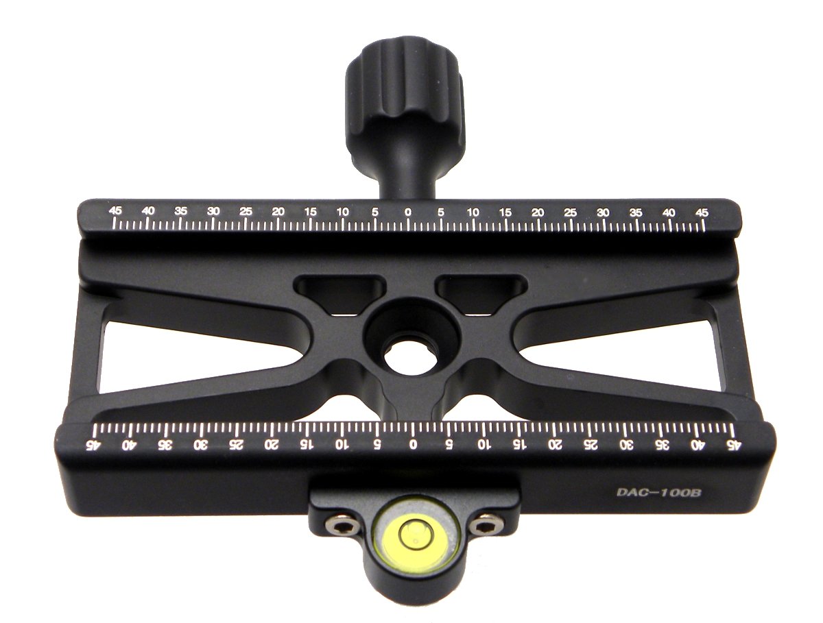 100Mm Skeleton Clamp Dac 100B W Level Desmond Arca Compatible/For Tripod Head 1/4' / 3/8'