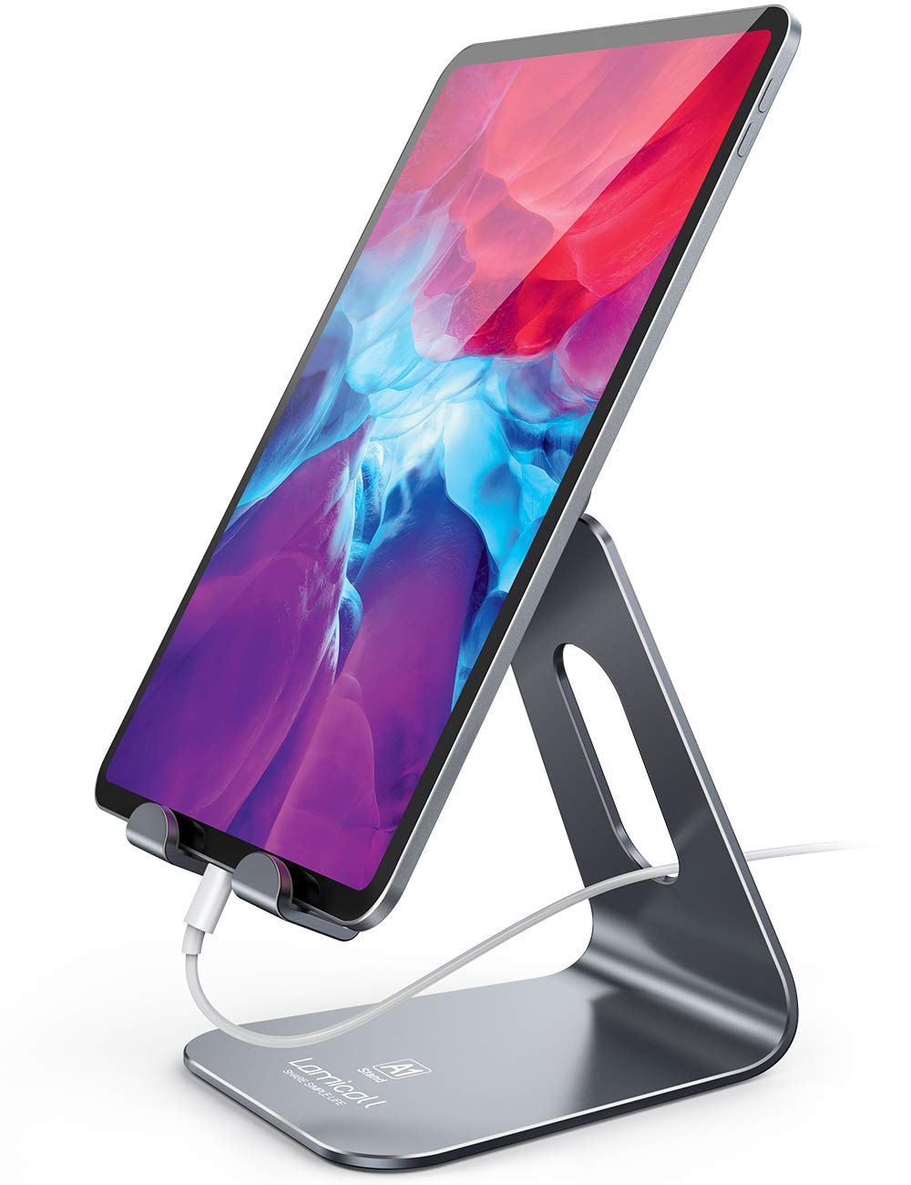 Lamicall Tablet Stand, Tablet Holder For Desk   Multi Angle Adjustable Tablet Desktop Dock Cradle, Compatible With Ipad Pro 11,