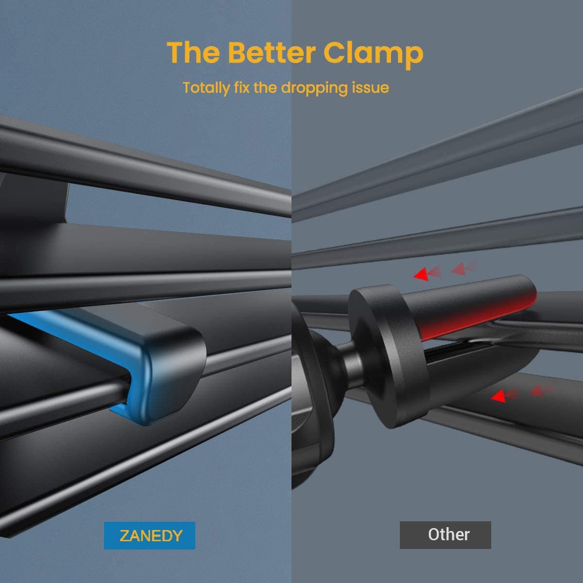 Zanedy Car Universal Phone Mount For Collapsible Grip/Socket Mount Phone Holder Pop Air Vent Out Stand Car Mount 360 Degrees Das