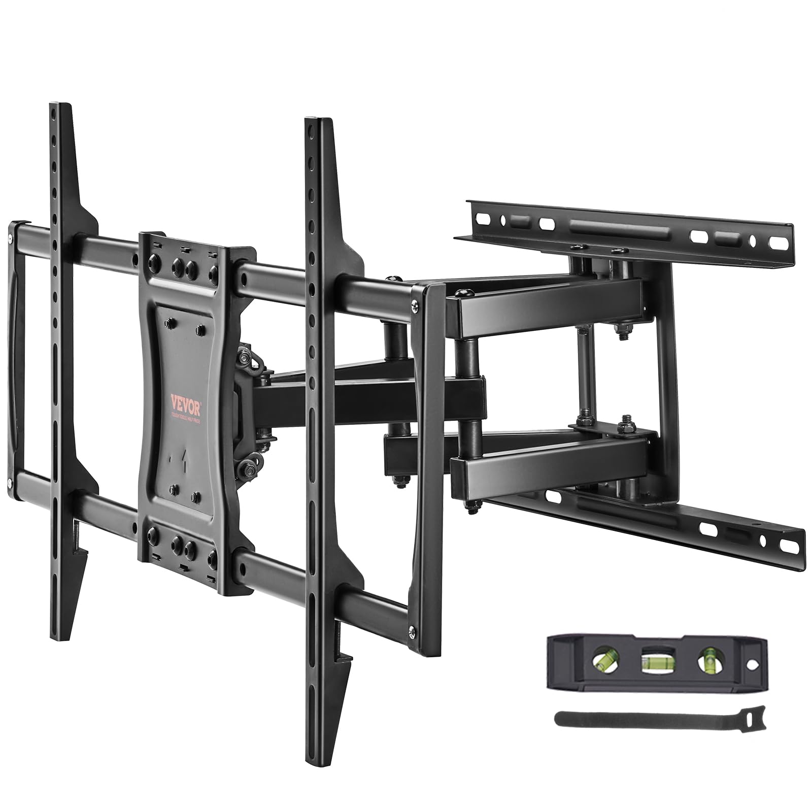 VEVOR Full Motion TV Mount Fits for Most 37-75 inch TVs, Swivel Tilt Horizontal Adjustment TV Wall Mount Bracket with 4 Articula