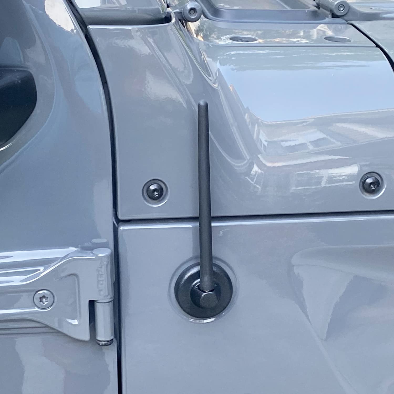 Vofono Short Antenna Fits 07 24 Jeep Wrangler Gladiator Jk Jl Jt Sport Unlimited Willys Jeep Wrangler Accessories, Stubby Jeep Antenna