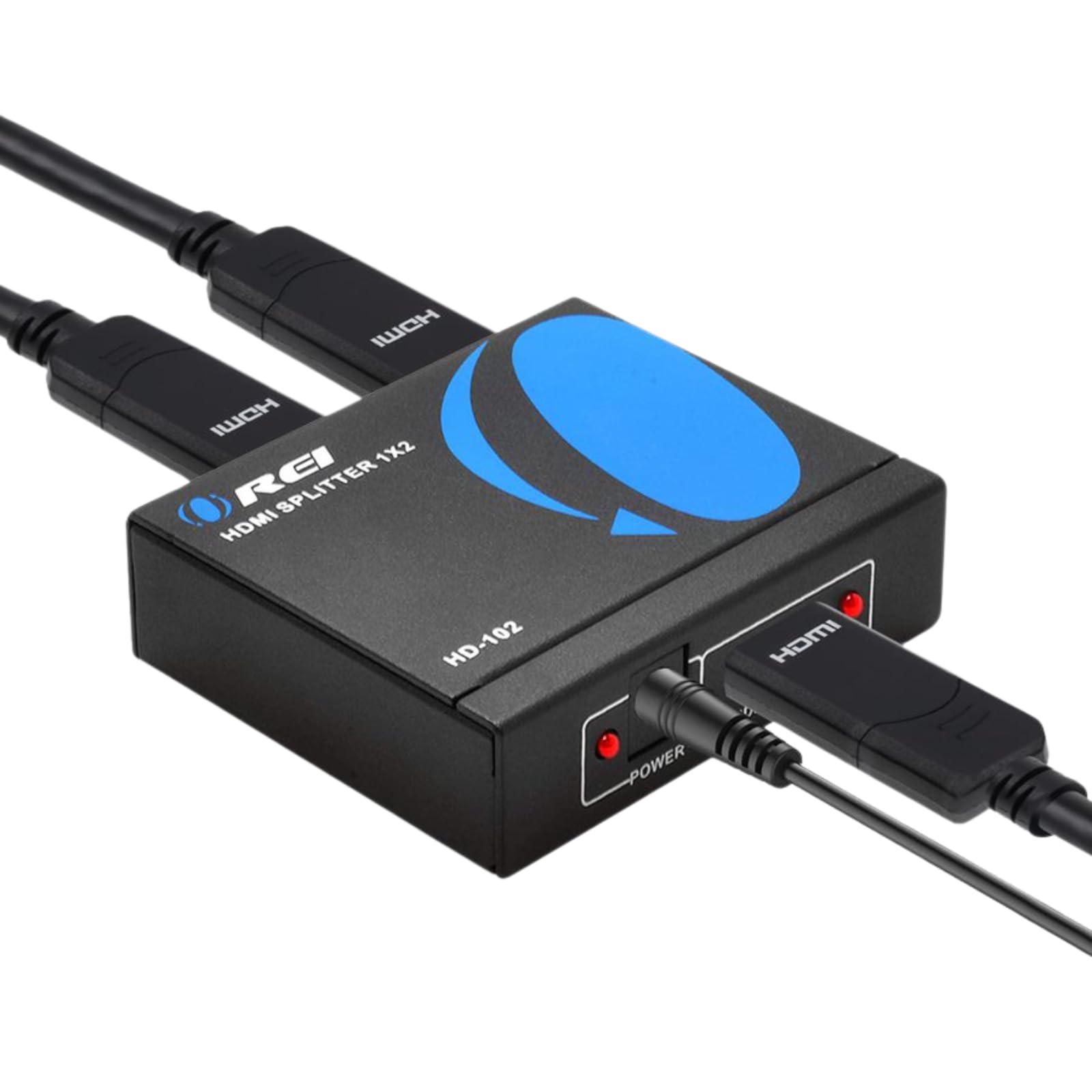 Orei Hdmi Splitter 1 In 2 Out   1X2 Hdmi Splitter For Tv Mirror Only   Not For Multi Monitors And Hdcp Bypass, 1080P @ 60Hz & 4K