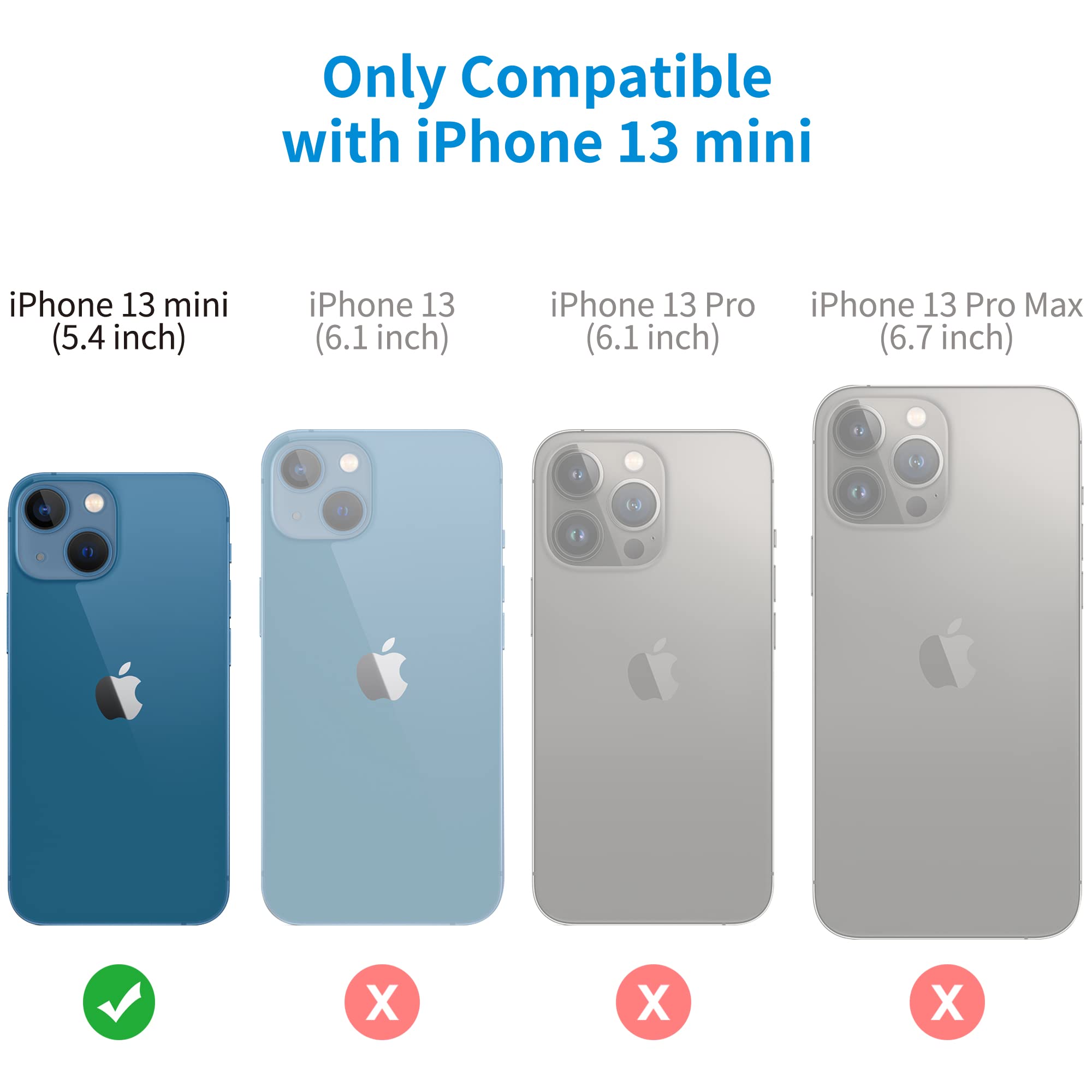 Sportlink Compatible With Iphone 13 Mini Waterproof Case   Full Body Shockproof Dustproof Phone Screen Protector Rugged Waterpro