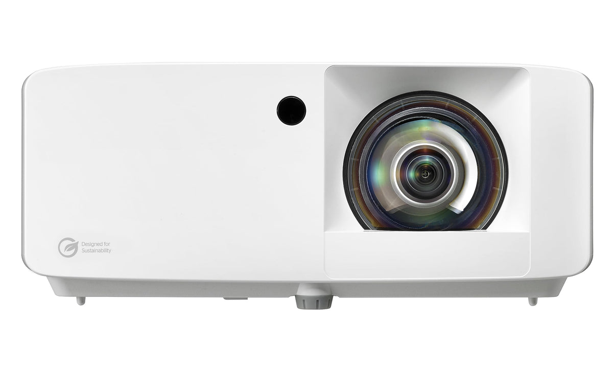 Optoma Uhz35St Compact Short Throw Laser Home Theater And Gaming Projector, 4K Uhd Laser, High Bright 3,500 Lumens
