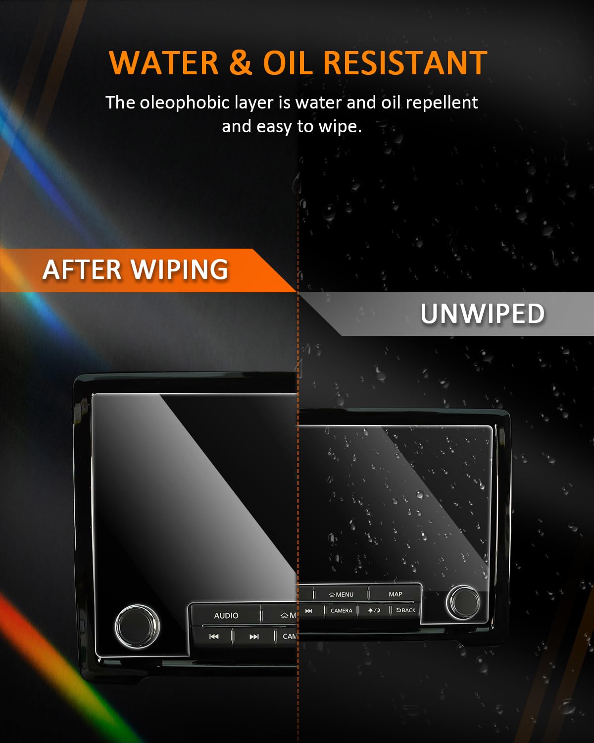 Cdefg For 2024 Nissan Frontier Screen Protector Touch Screen Display Cover For Nissan Frontier 2024 2022 2023 Accessories Pro X Pro 4X Frontier Prox Pro4X  9' Tempered Glass