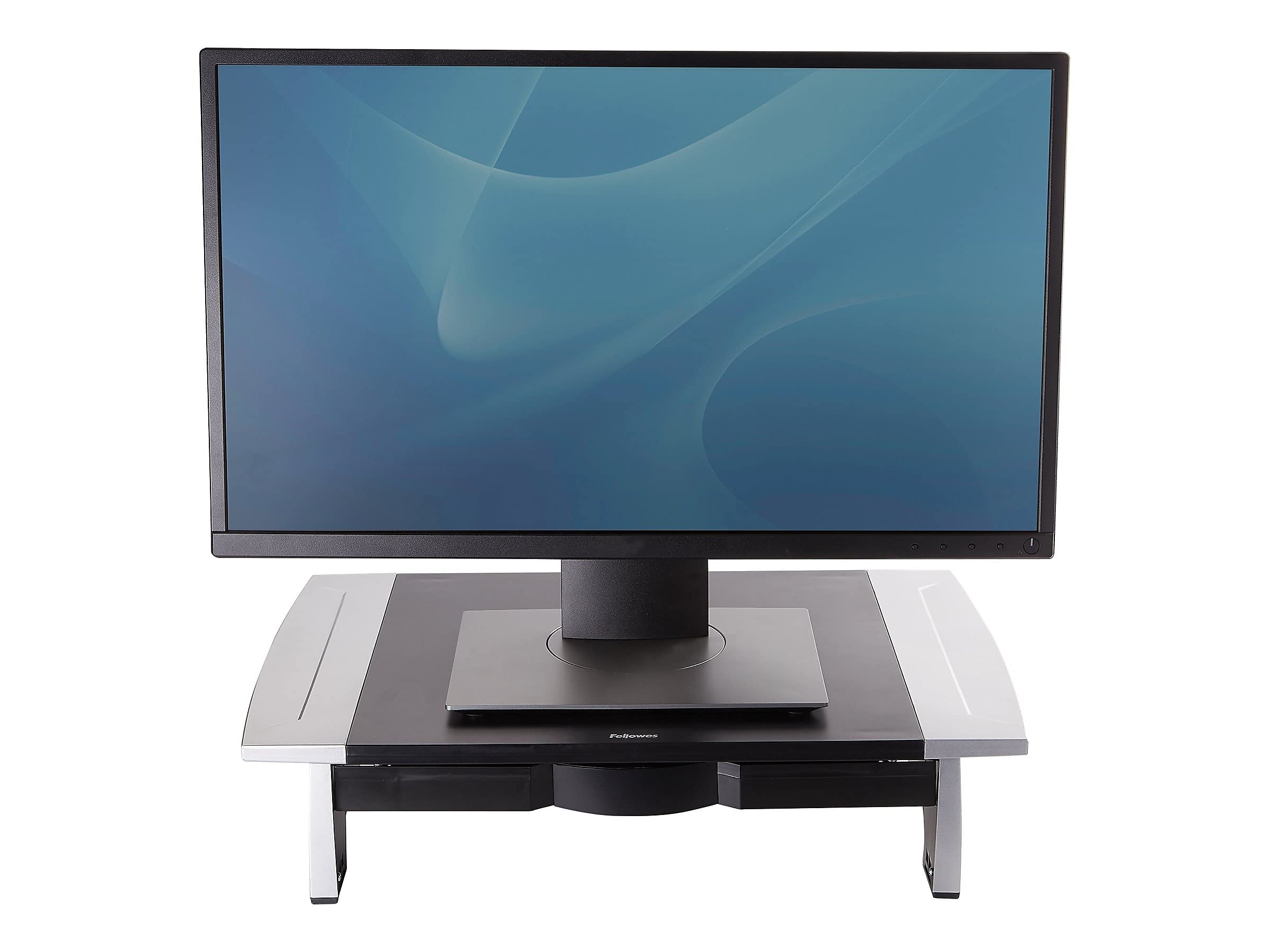 Fellowes 8031101 Monitor Riser,Adjustable,19 7/8 Inch X14 1/16 Inch X4 Inch  6 1/2 Inch,Bk/Sr