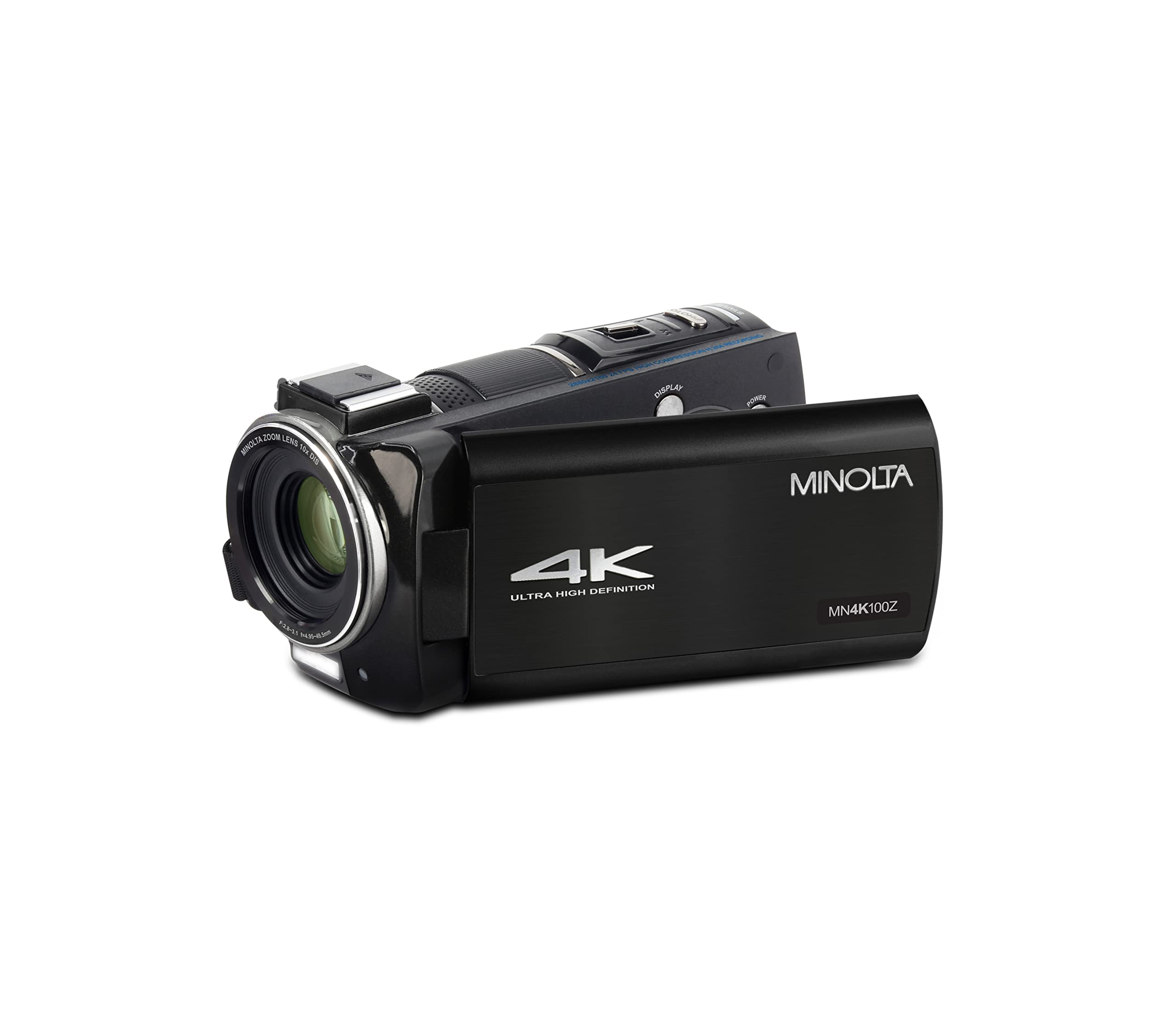 Minolta Mn4K100Z 4K Ultra Hd Camcorder W/10X Optical Zoom (Black)