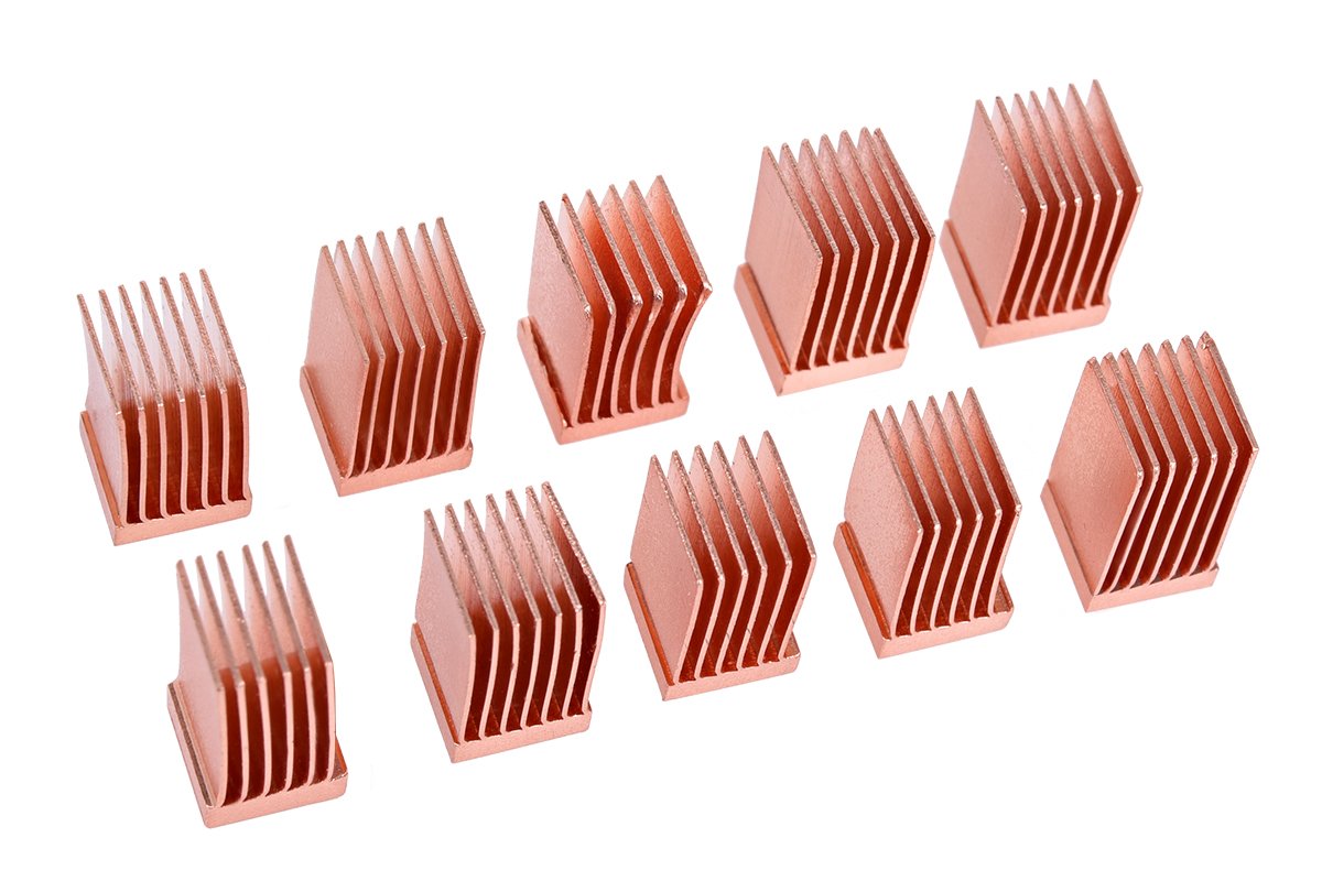 Alphacool 17425 Gpu Ram Copper Heatsinks 6,5X6,5Mm   10Pcs Air Cooling Passive Coolers