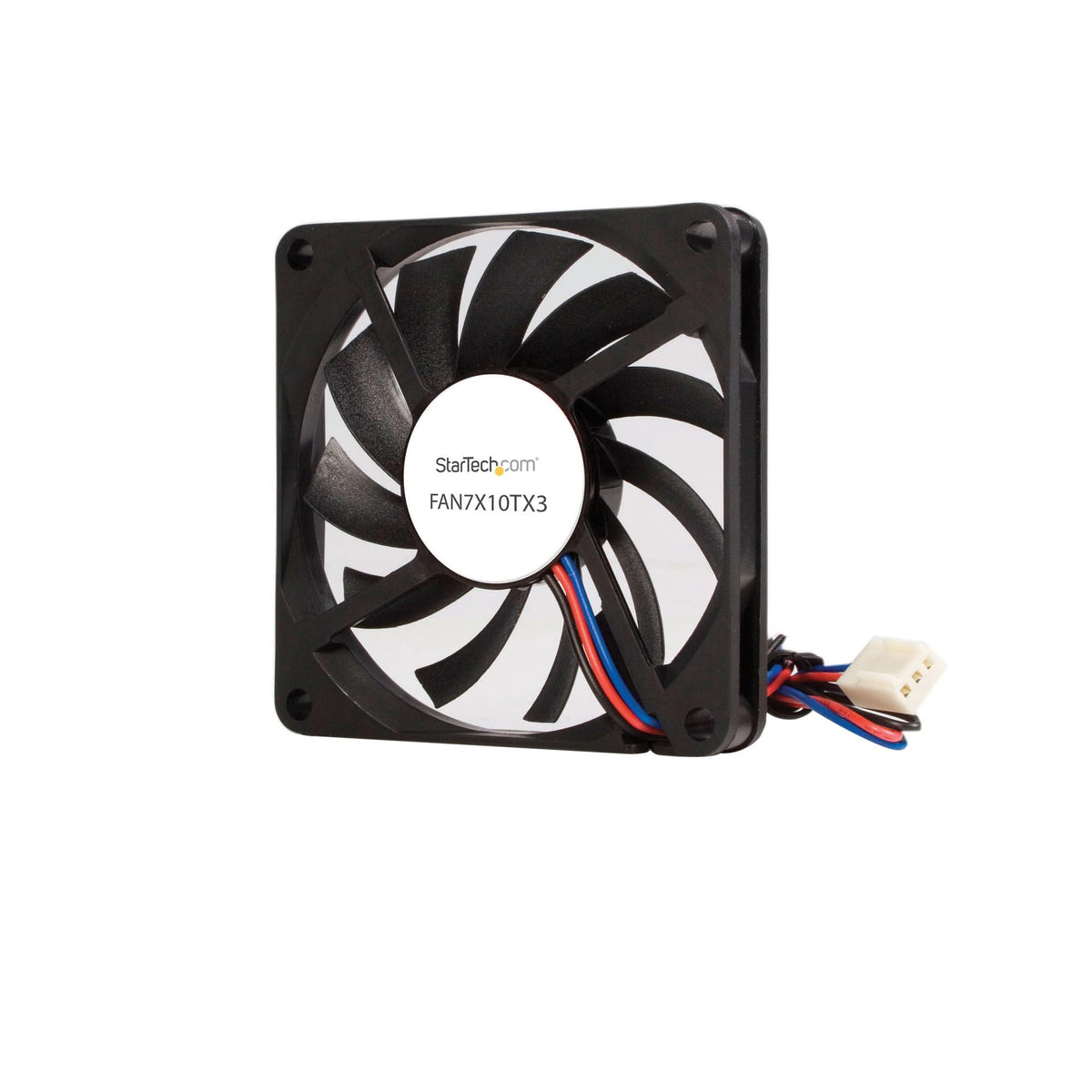 Startech.Com Replacement 70Mm Tx3 Dual Ball Bearing Cpu Cooler Fan   3 Pin Case Fan   Tx3 Fan   70Mm Fan (Fan7X10Tx3), Black