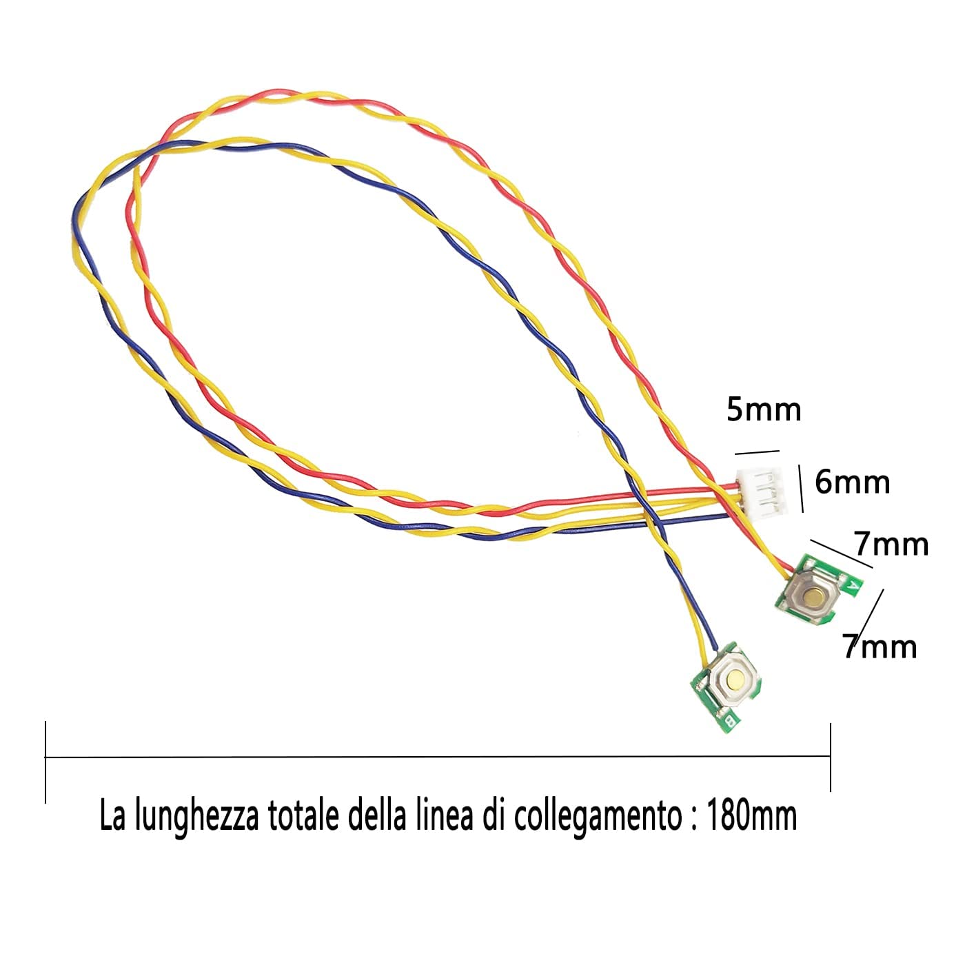 Qilucky 1 Cable Toniebox Ears Alternative Replacement Cables Contain Electronic Buttons For Tonies Ear Fix Repair