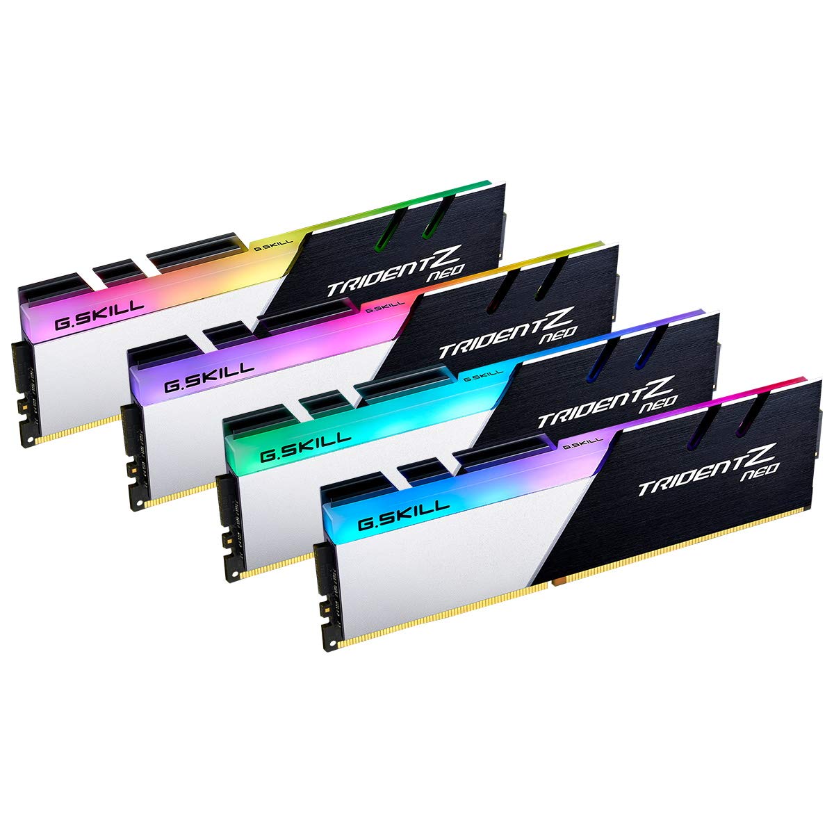 G.Skill Trident Z Neo Series 128Gb (4 X 32Gb) 288 Pin Sdram (Pc4 25600) Ddr4 3200 Cl16 18 18 38 1.35V Quad Channel Desktop Memor
