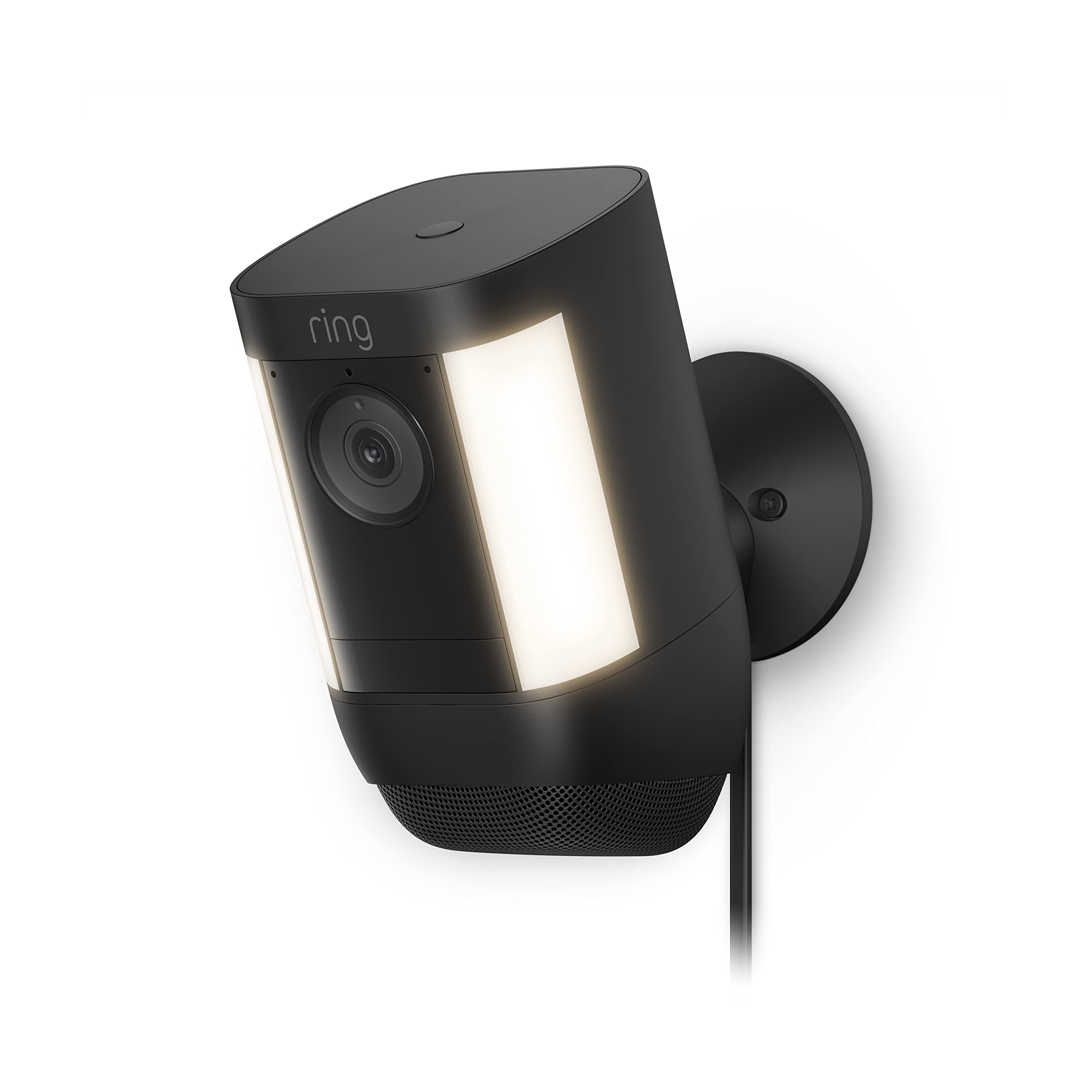Ring Spotlight Cam Pro, Plug In | 3D Motion Detection, Two Way Talk With Audio+, And Dual Band Wifi (2022 Release)   Black