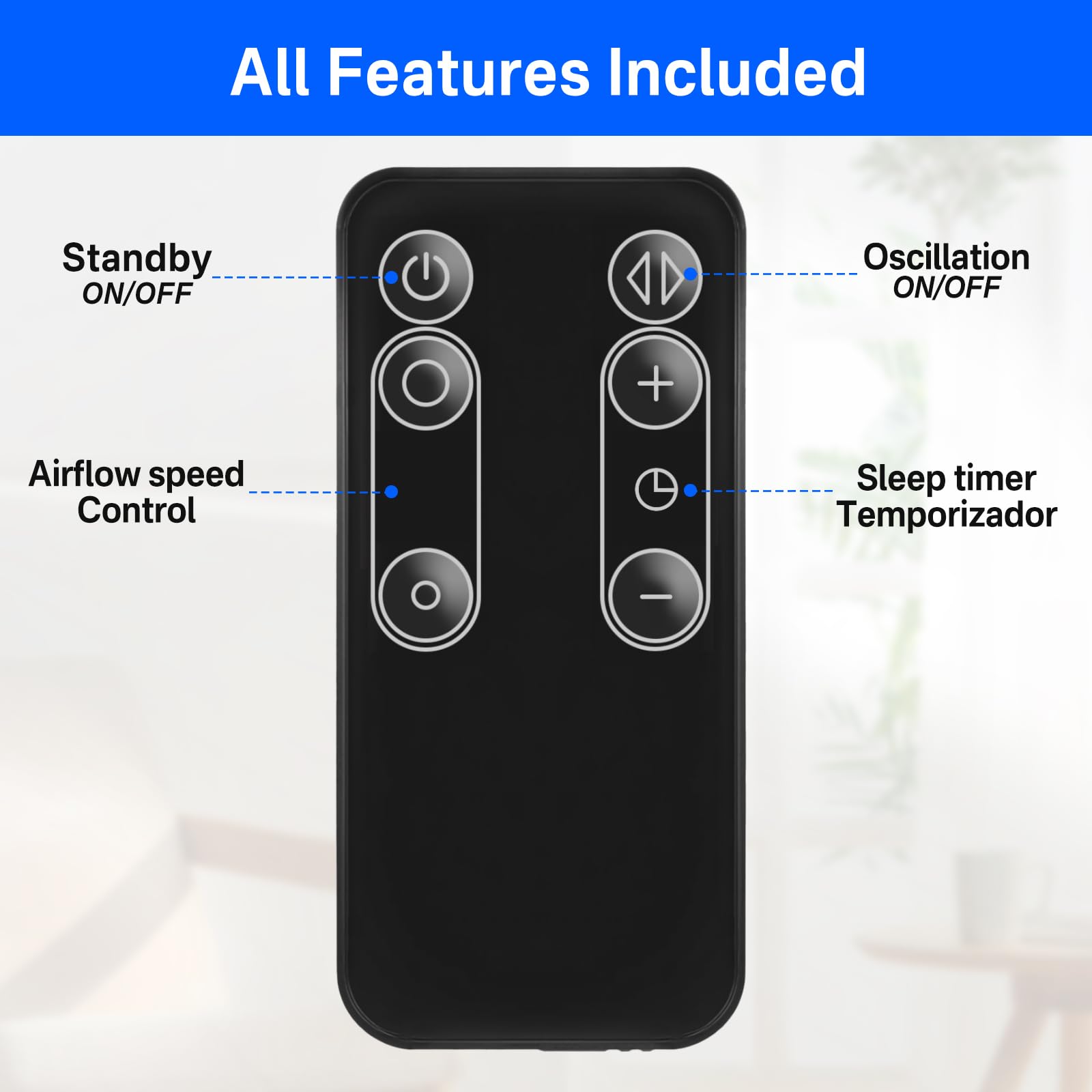 Replacement Remote Control Compatible With Dyson Am11 Tp00 Tp01 Pure Cool Purifiers Fan With Remote Holder   965824 06 965824 07