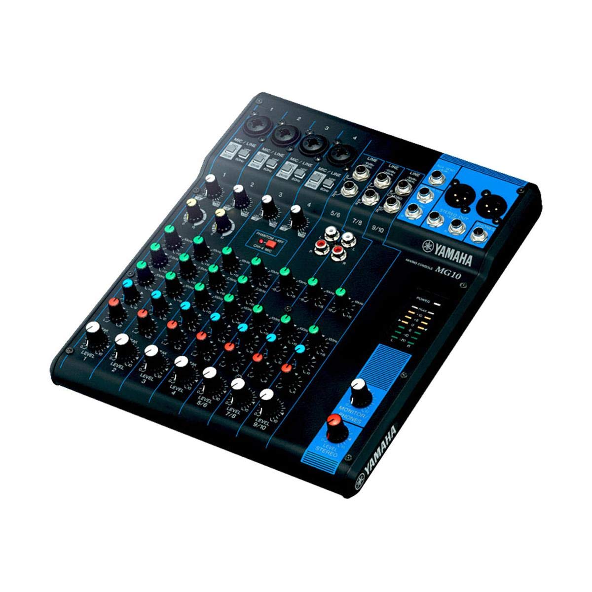 Yamaha Mg10 10 Input Stereo Mixer , Black