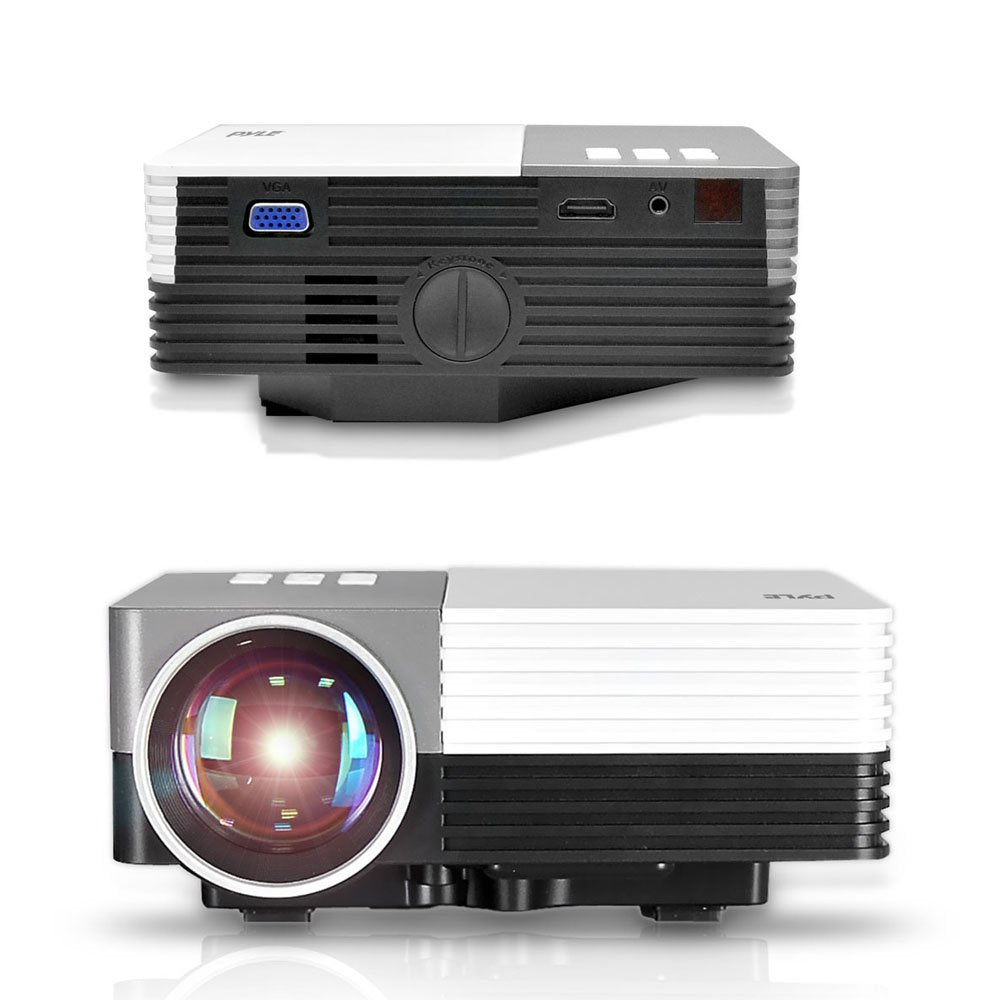 Pyle Video Projector 1080P Full Hd Professional Cinema Home Theater - Digital Multimedia, Built-In Stereo, Adjustable Keystone P