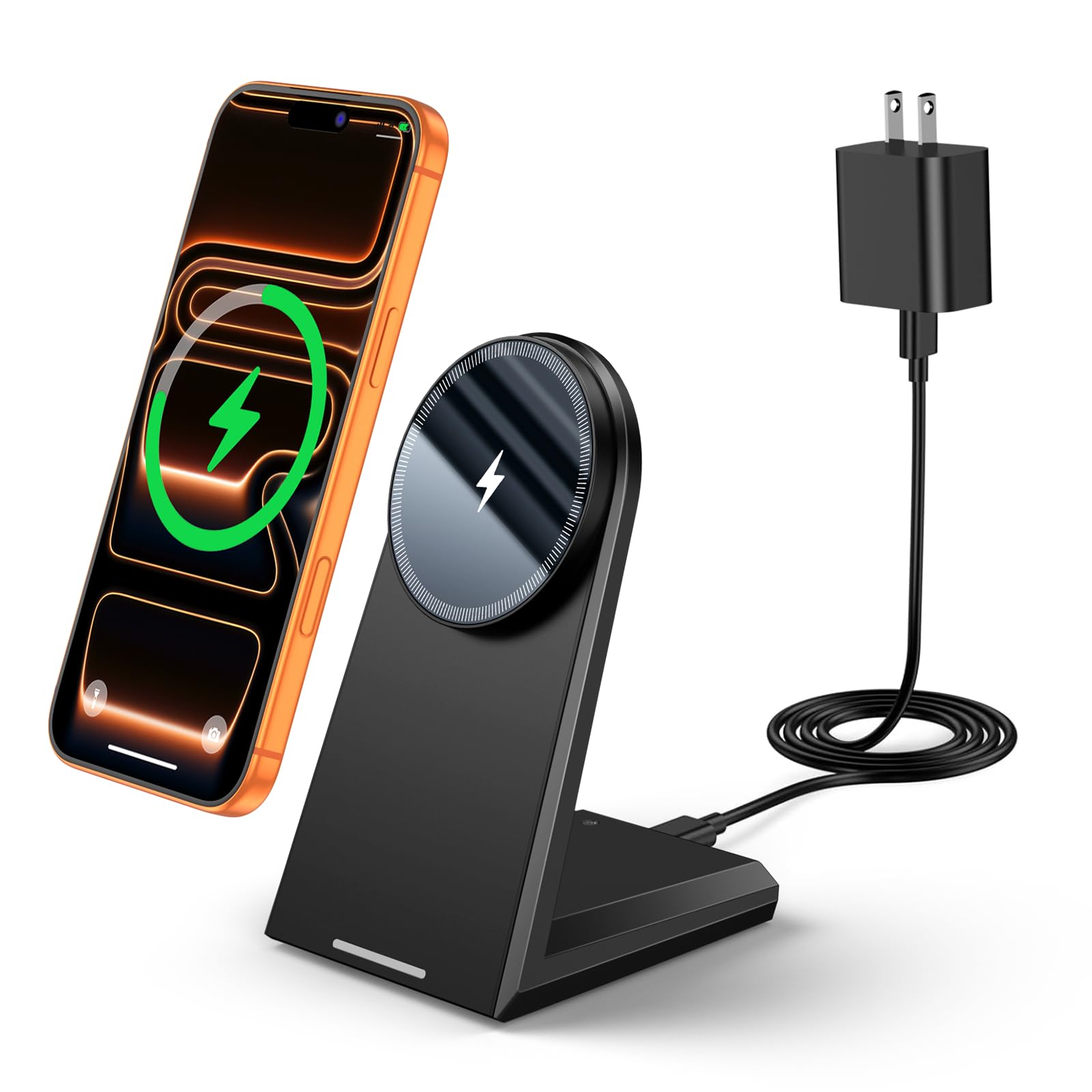 NANAMI 25W Magnetic Wireless Charger Stand with 30W PD Adapter for iPhone