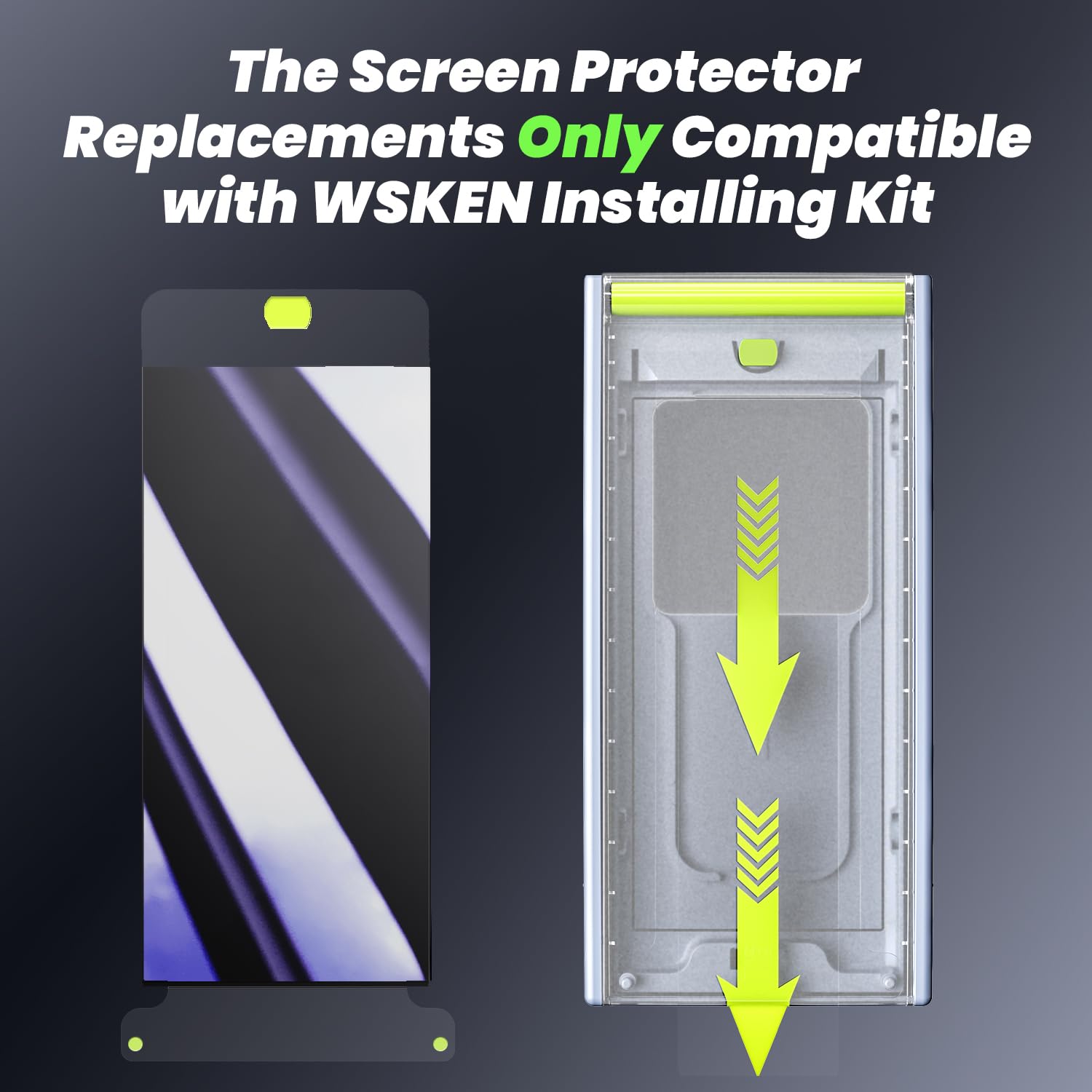 Wsken [Replacement] For Samsung Galaxy S24 Ultra Privacy Screen Protector   10 Pack (Without Installing Box)
