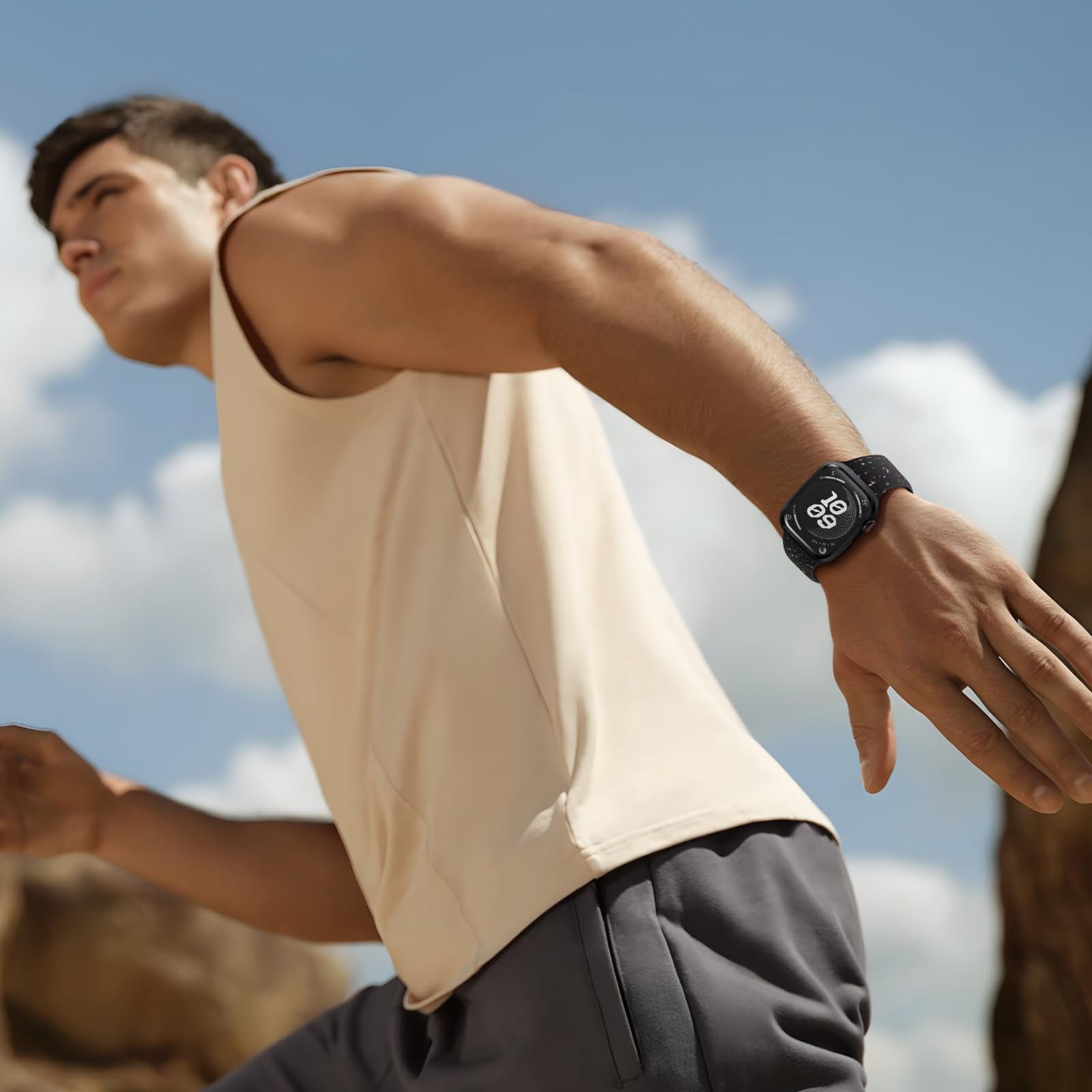 Knossen Sport Band Compatible With Apple Watch Band 38Mm 40Mm 41Mm 42Mm 44Mm 45Mm 46Mm 49Mm For Women Men, Recycled Plastic Soft