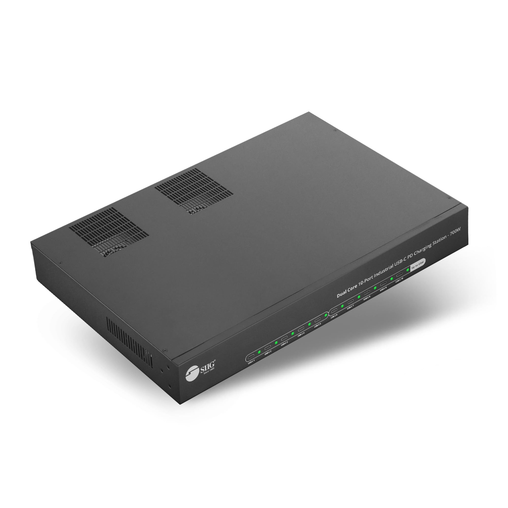 SIIG AC IDUS0F11S1 Dual Core 10PT Industrial USBC PD Charging Station 700W