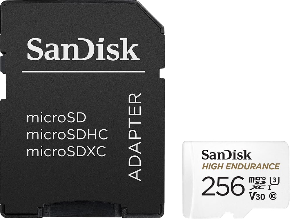 Sandisk 256Gb High Endurance Video Microsdxc Card With Adapter For Dash Cam And Home Monitoring Systems   C10, U3, V30, 4K Uhd,