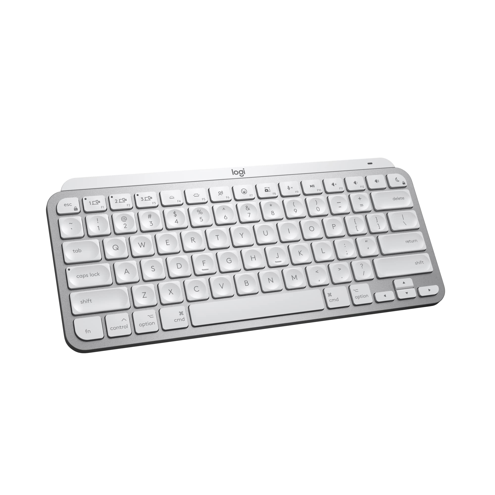 Logitech MX Keys Mini for Mac Minimalist Wireless Keyboard, Compact, Bluetooth, Backlit Keys, USB-C, Tactile Typing, Compatible 