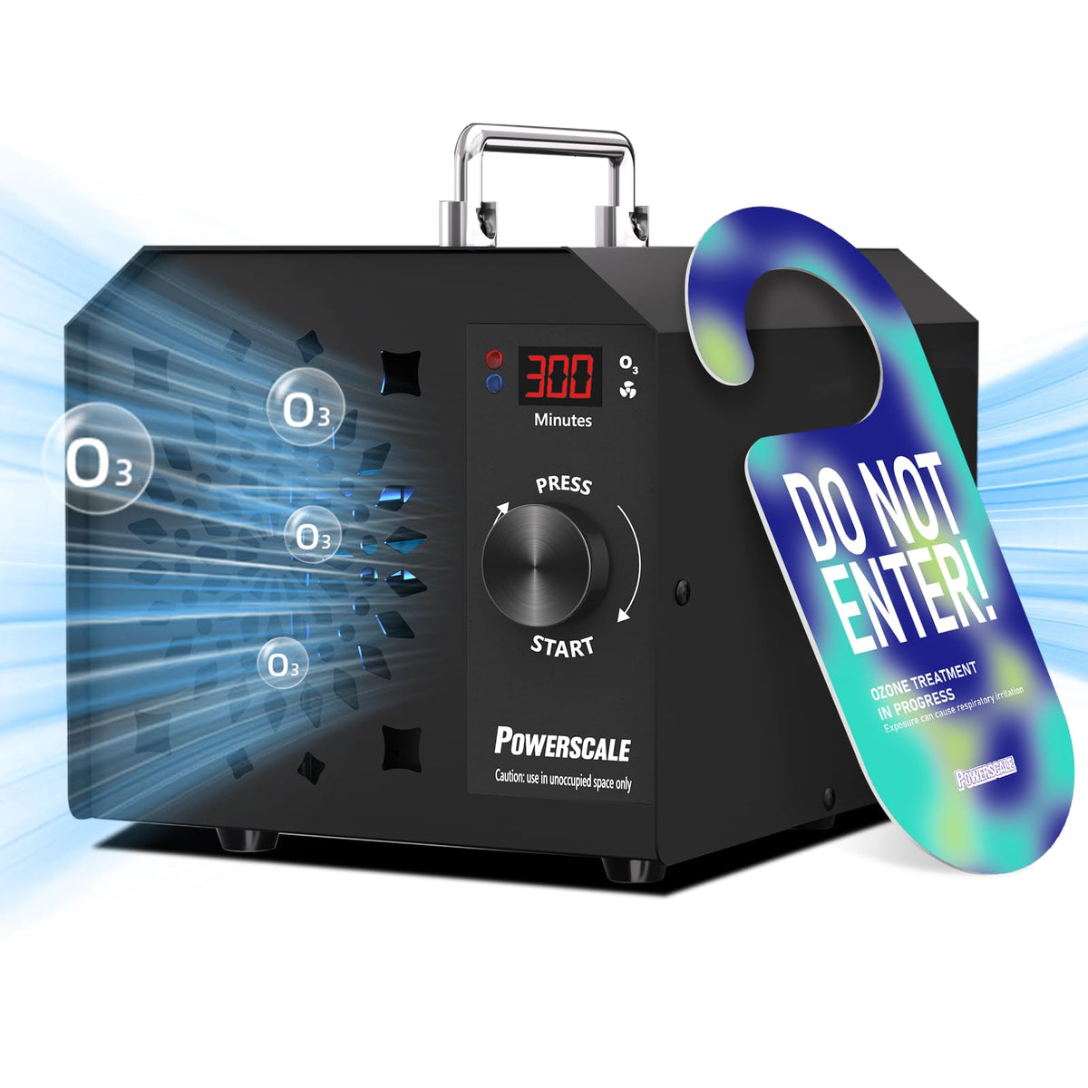Powerscale Ozb2 Commercial Ozone Generator 150,000Mg/H Intelligent Control Industrial Ozone Machine Odor Removal Air Purifier St