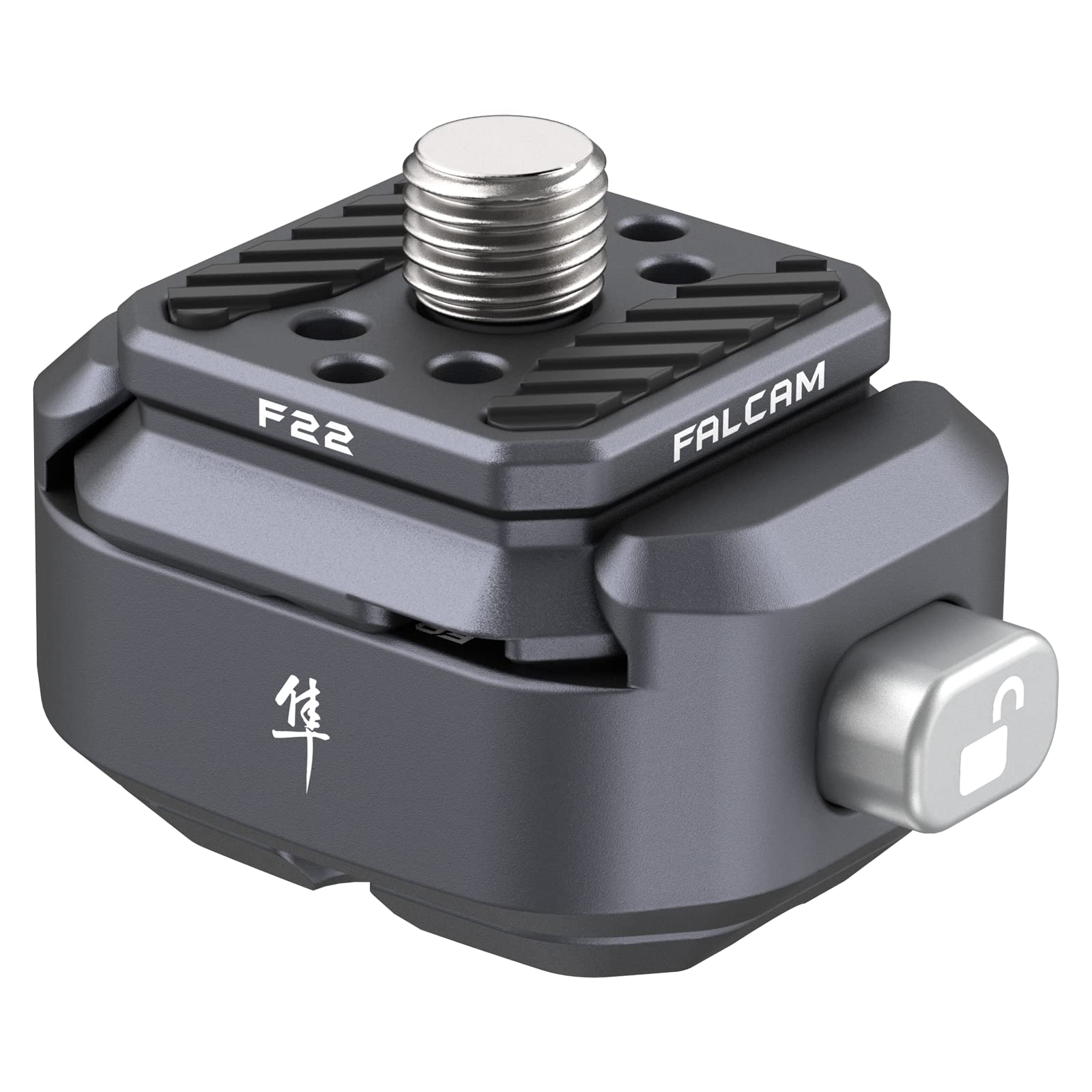FALCAM F22 Basic Quick Release Plate Kit, Camera Mounting Adapter Convert 1/4 Thread to F22 QR System, 22mm Aluminum Camera Acce