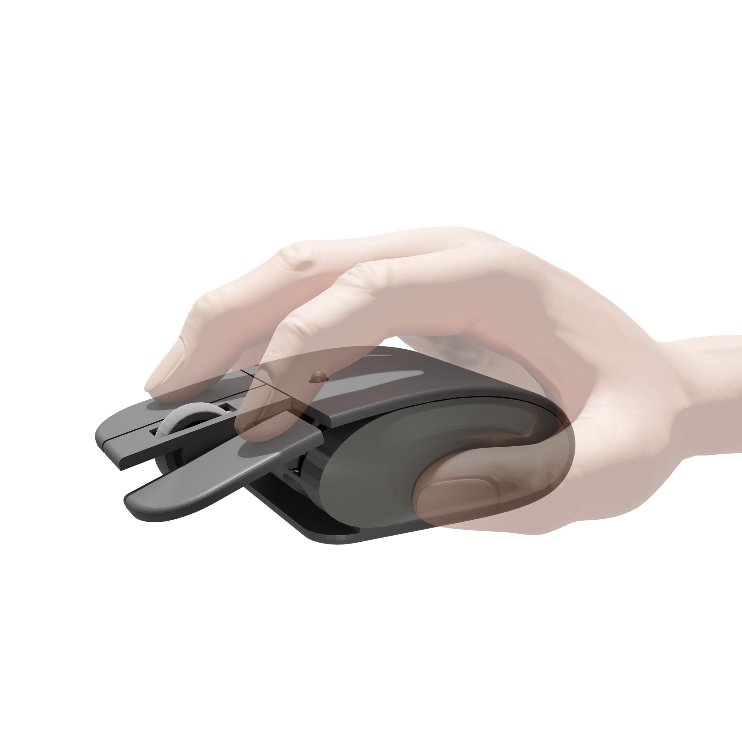 Elasto Ergonomic Bluetooth Wireless Mouse M4 Set   Helps With Carpal Tunnel, Arthritis, Finger & Wrist Pain, Adjustable Dpi   Li
