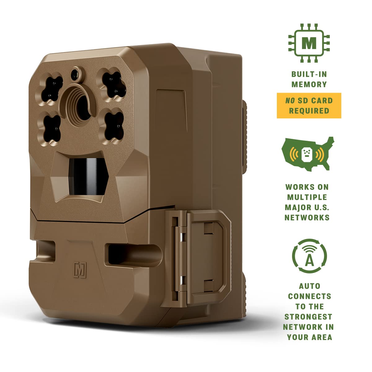 Moultrie Edge Cellular Trail Camera   Nationwide 4G Lte   Hd Video Audio   Built In Memory   Cloud Storage