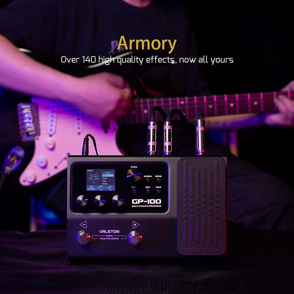 Valeton Gp 100 Guitar Bass Amp Modeling Ir Cabinets Simulation Multi Language Multi Effects With Expression Pedal Stereo Otg Usb