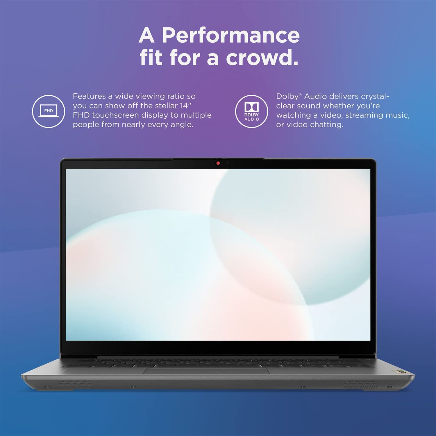 Lenovo Ideapad 3 Laptop, 14 Fhd Display, Intel Core I7-1165G7, Intel Iris Xe Graphics, Fingerprint Reader, Long Battery Life, Wi