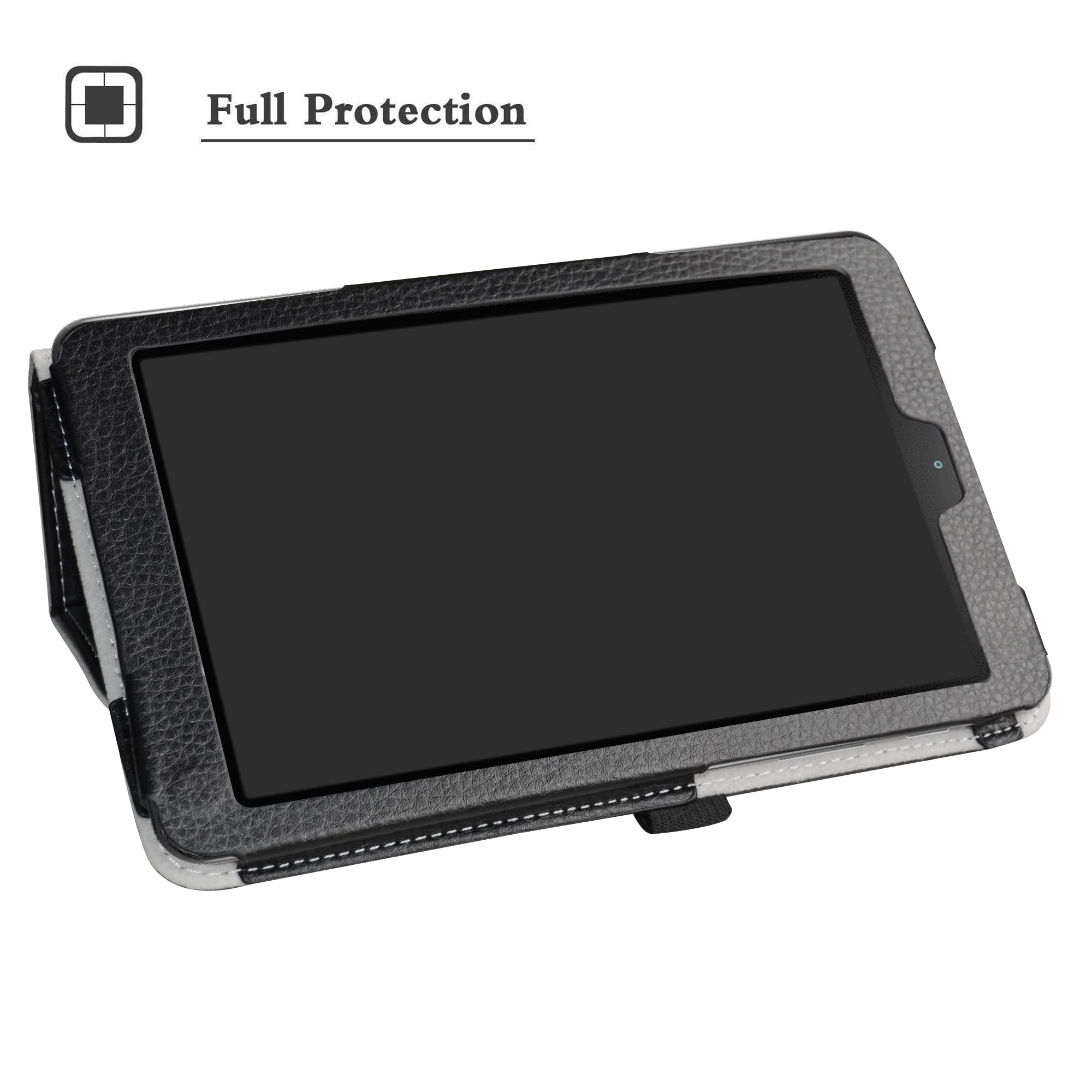 Galaxy Tab A 8.0 2018 Case,Bige Pu Leather Folio 2-Folding Stand Cover For Samsung Galaxy Tab A 8.0 2018 Model Sm-T387 Verizon/S