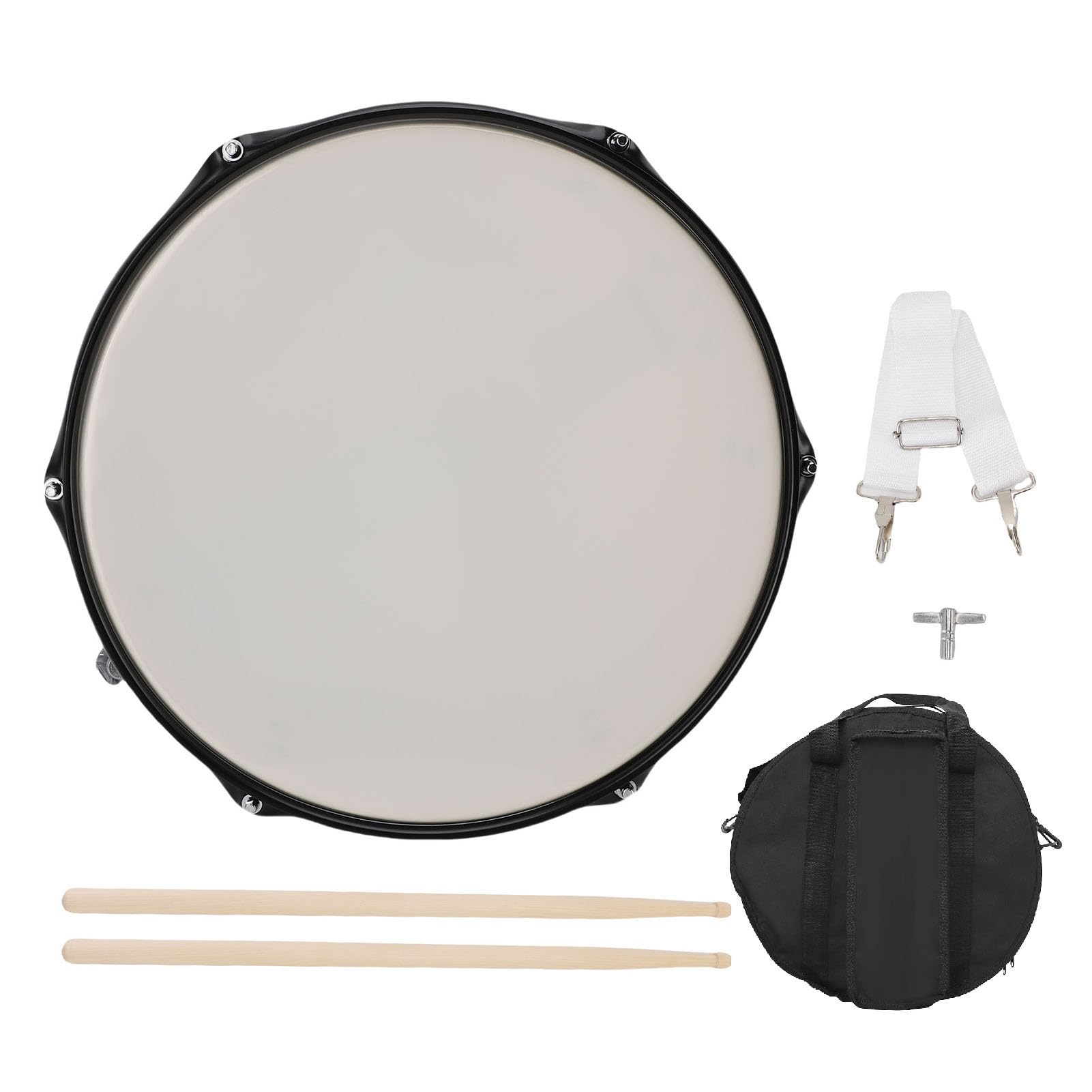 Snare Drum With Drumsticks And Bag 14 Inch 6 Lug Hoop System Marching Percussion Musical Instrument Set For Beginner